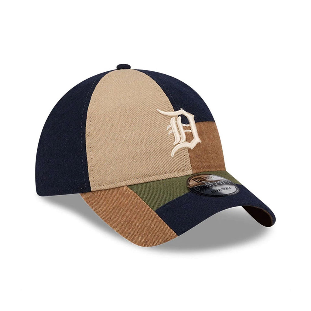 Detroit Tigers MLB Patchwork Open Brown 9TWENTY Adjustable Cap