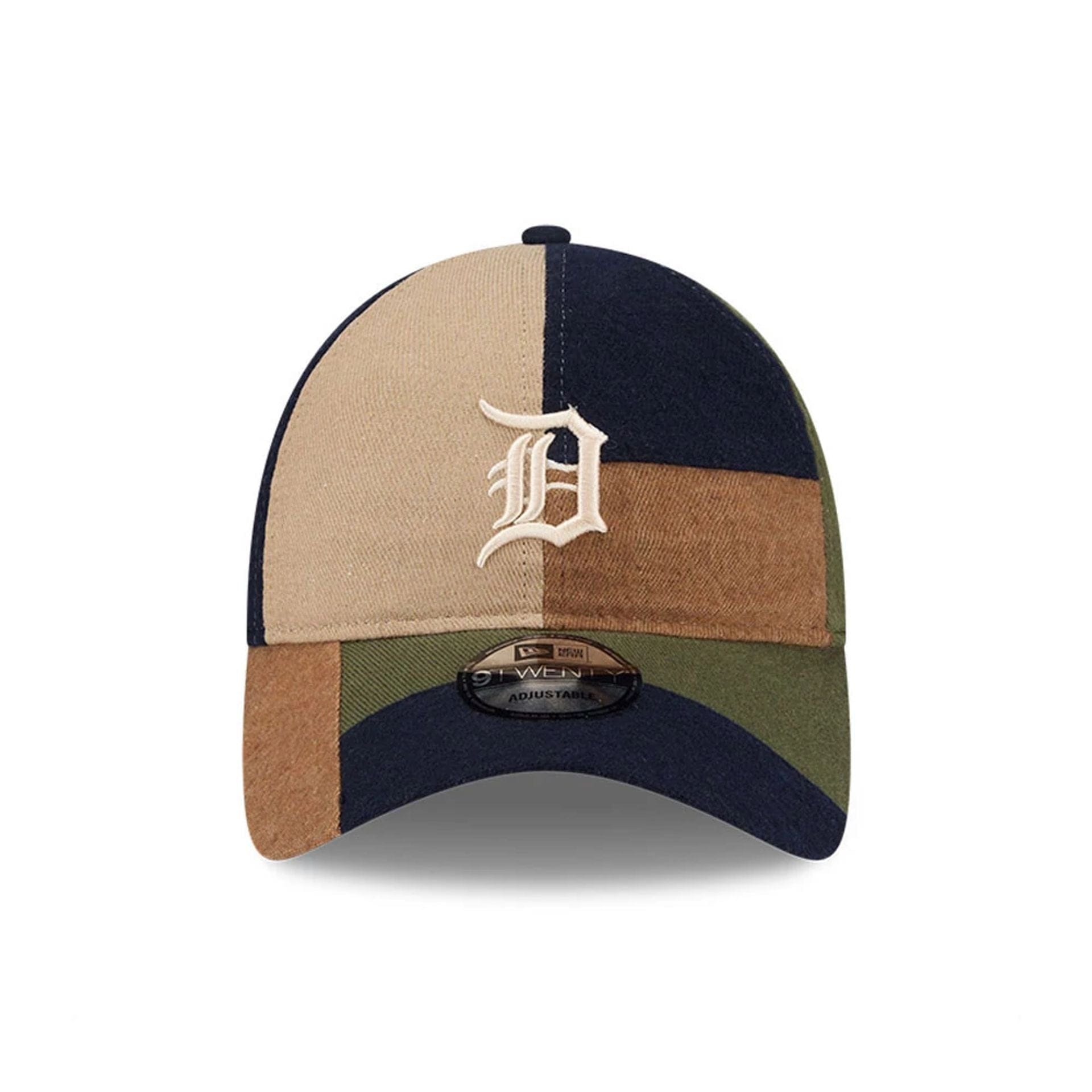 Detroit Tigers MLB Patchwork Open Brown 9TWENTY Adjustable Cap