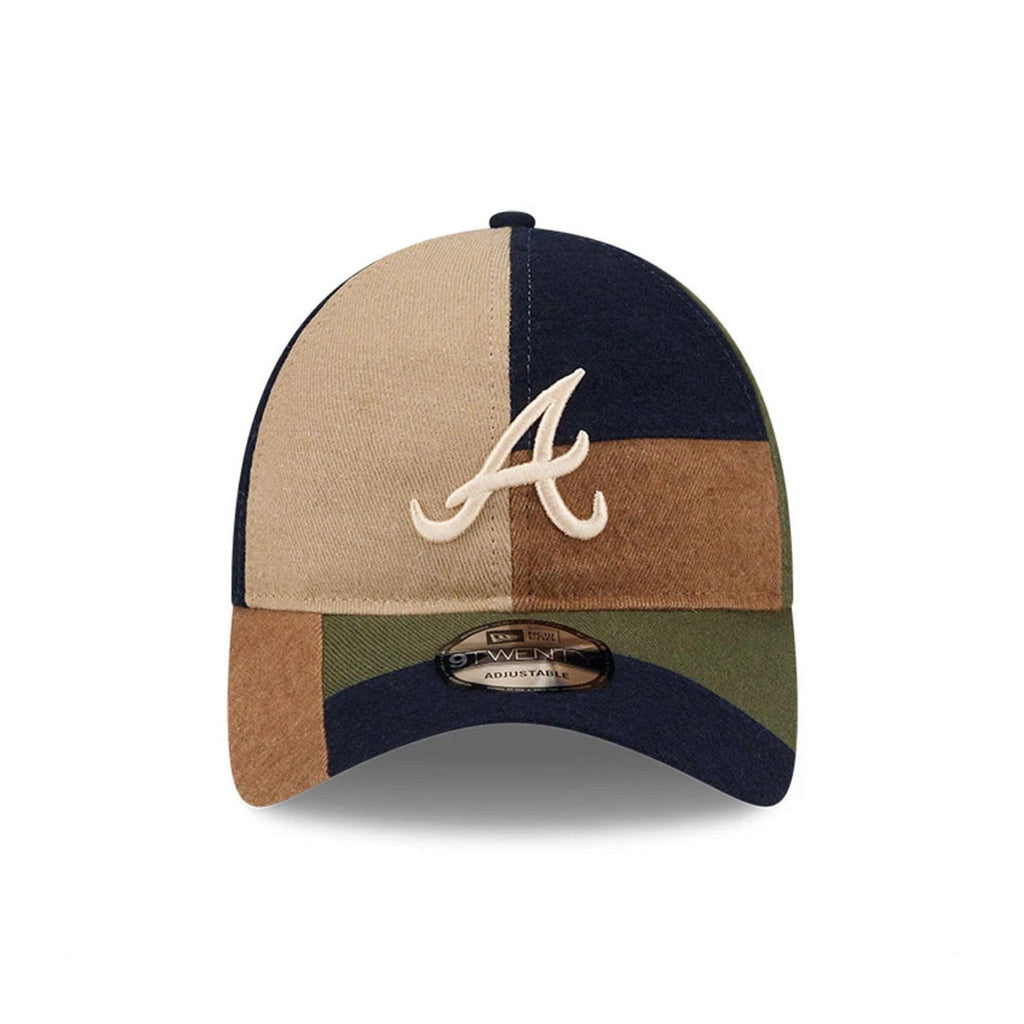 Atlanta Braves MLB Patchwork Open Brown 9TWENTY Adjustable Cap