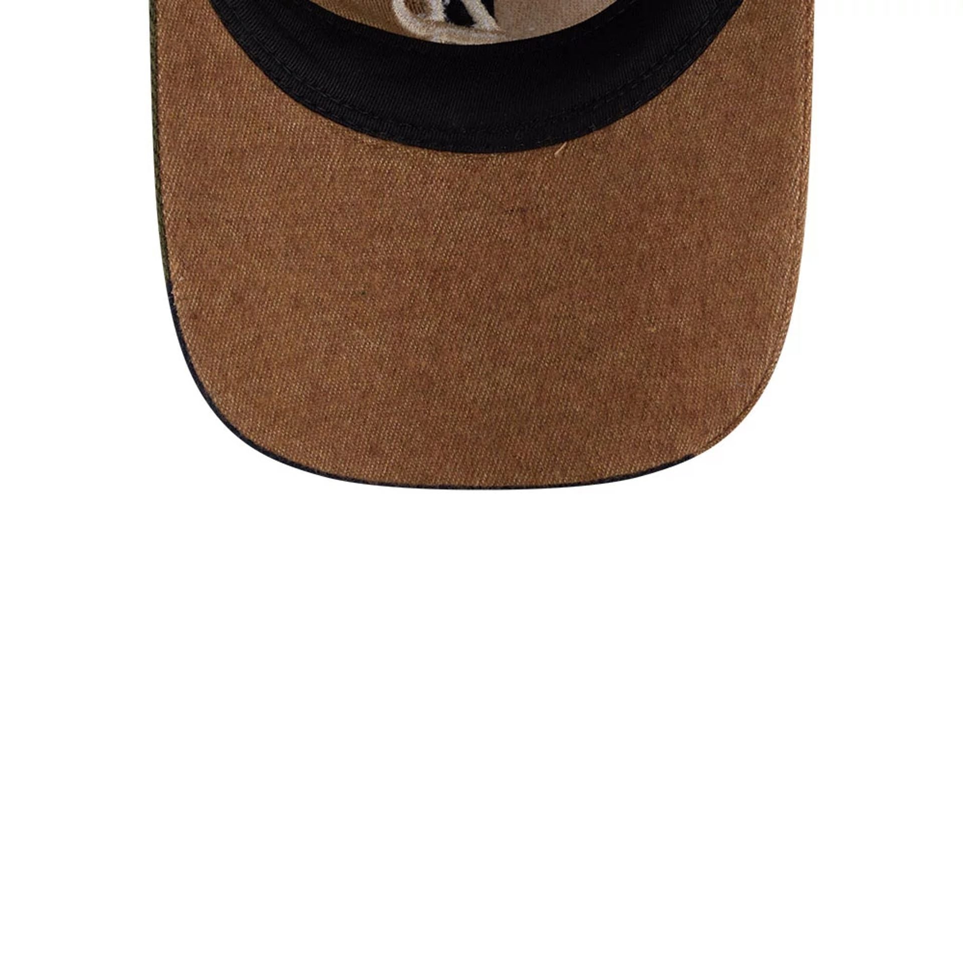 Atlanta Braves MLB Patchwork Open Brown 9TWENTY Adjustable Cap