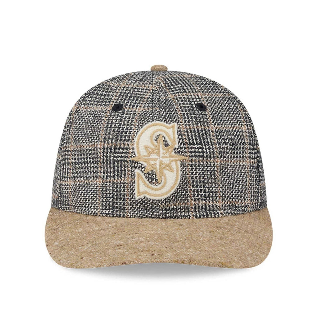 Seattle Mariners MLB Vintage Tweed Open Blue Retro Crown 59FIFTY Fitted Cap