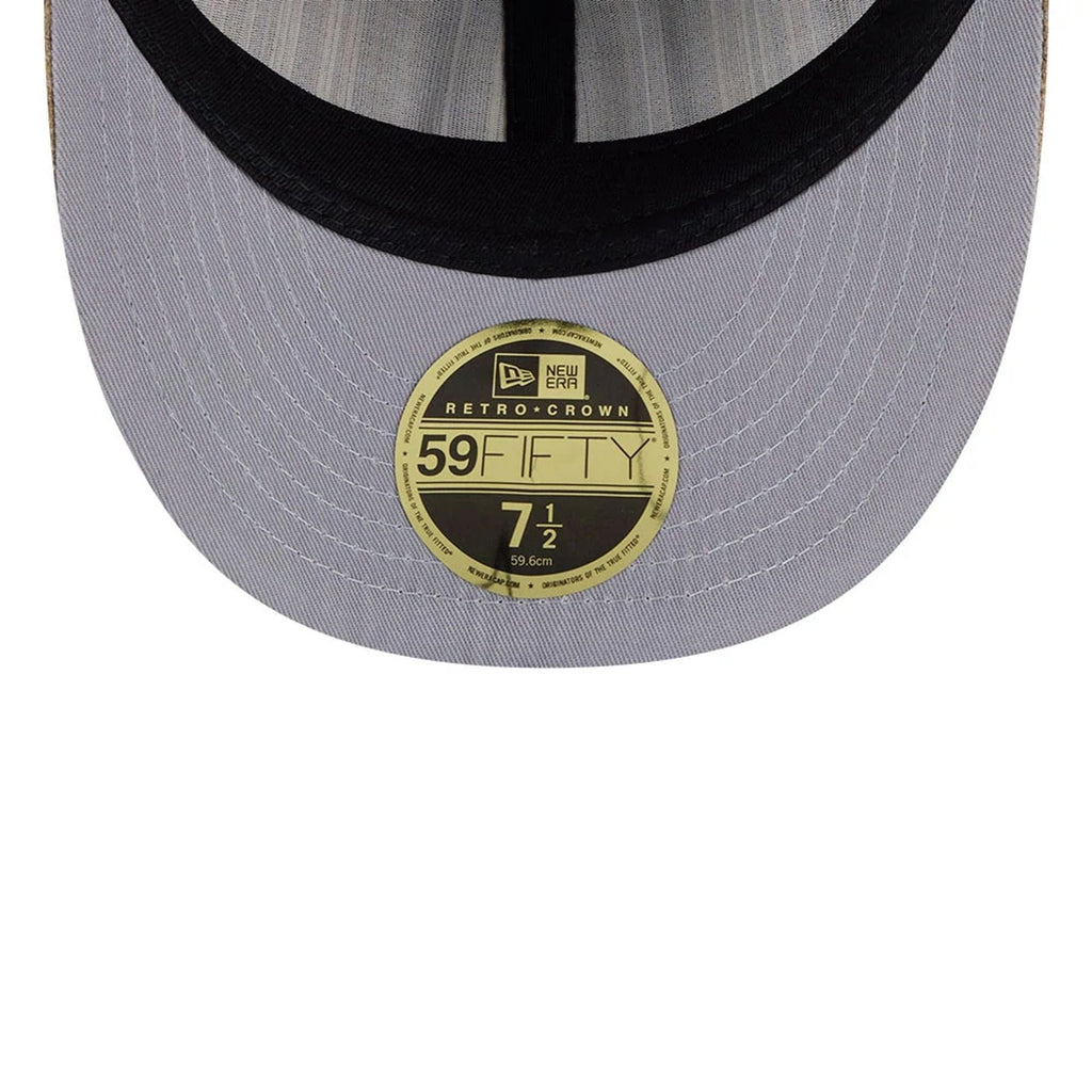 Boston Red Sox MLB Vintage Tweed Open Blue Retro Crown 59FIFTY Fitted Cap