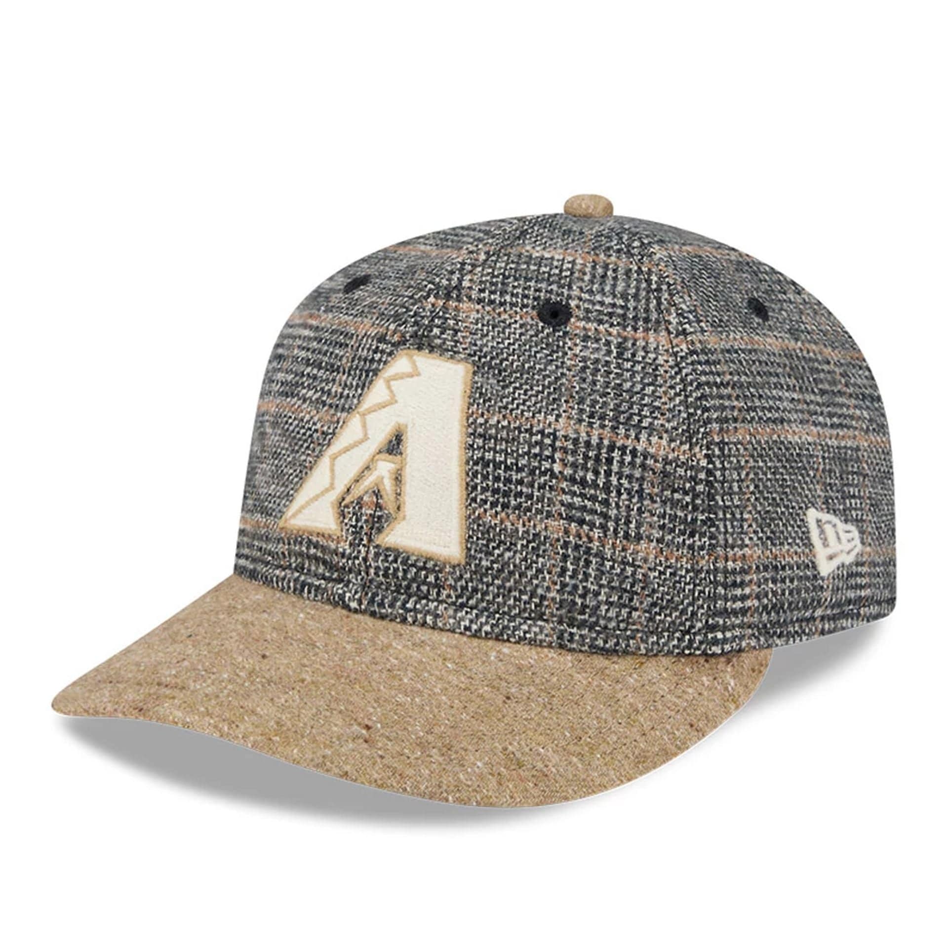 Arizona Diamondbacks MLB Vintage Tweed Open Blue Retro Crown 59FIFTY Fitted Cap