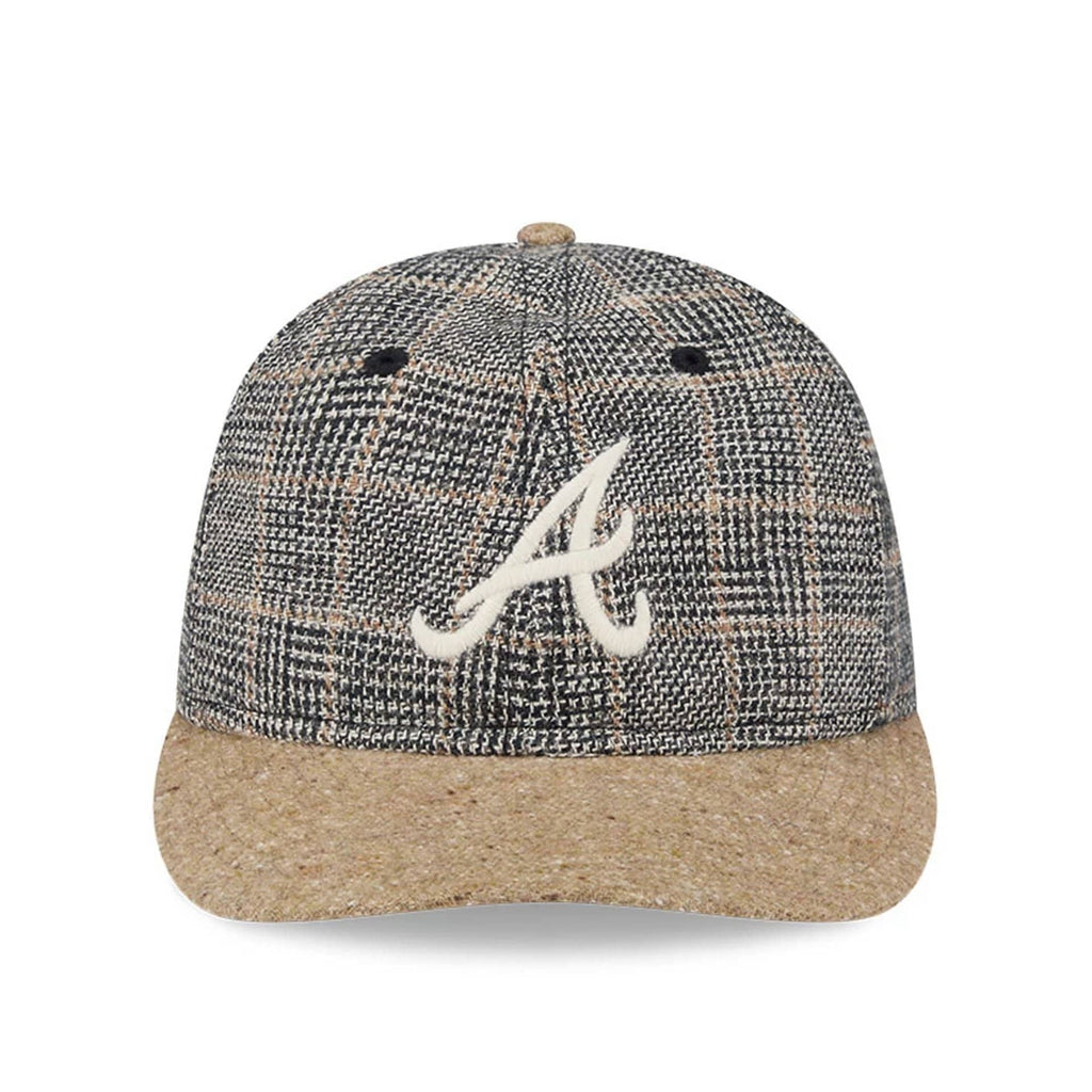 Atlanta Braves MLB Vintage Tweed Open Blue Retro Crown 59FIFTY Fitted Cap