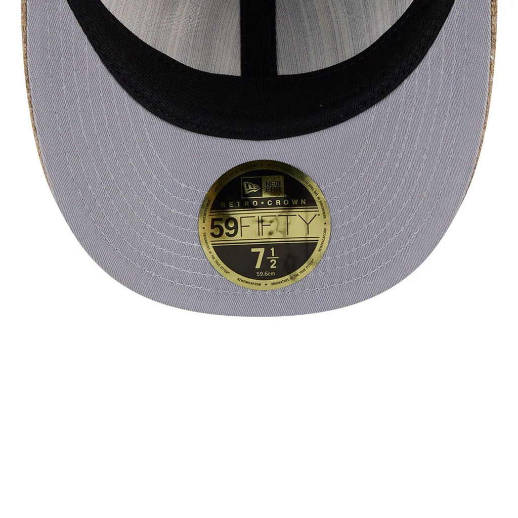 Atlanta Braves MLB Vintage Tweed Open Blue Retro Crown 59FIFTY Fitted Cap