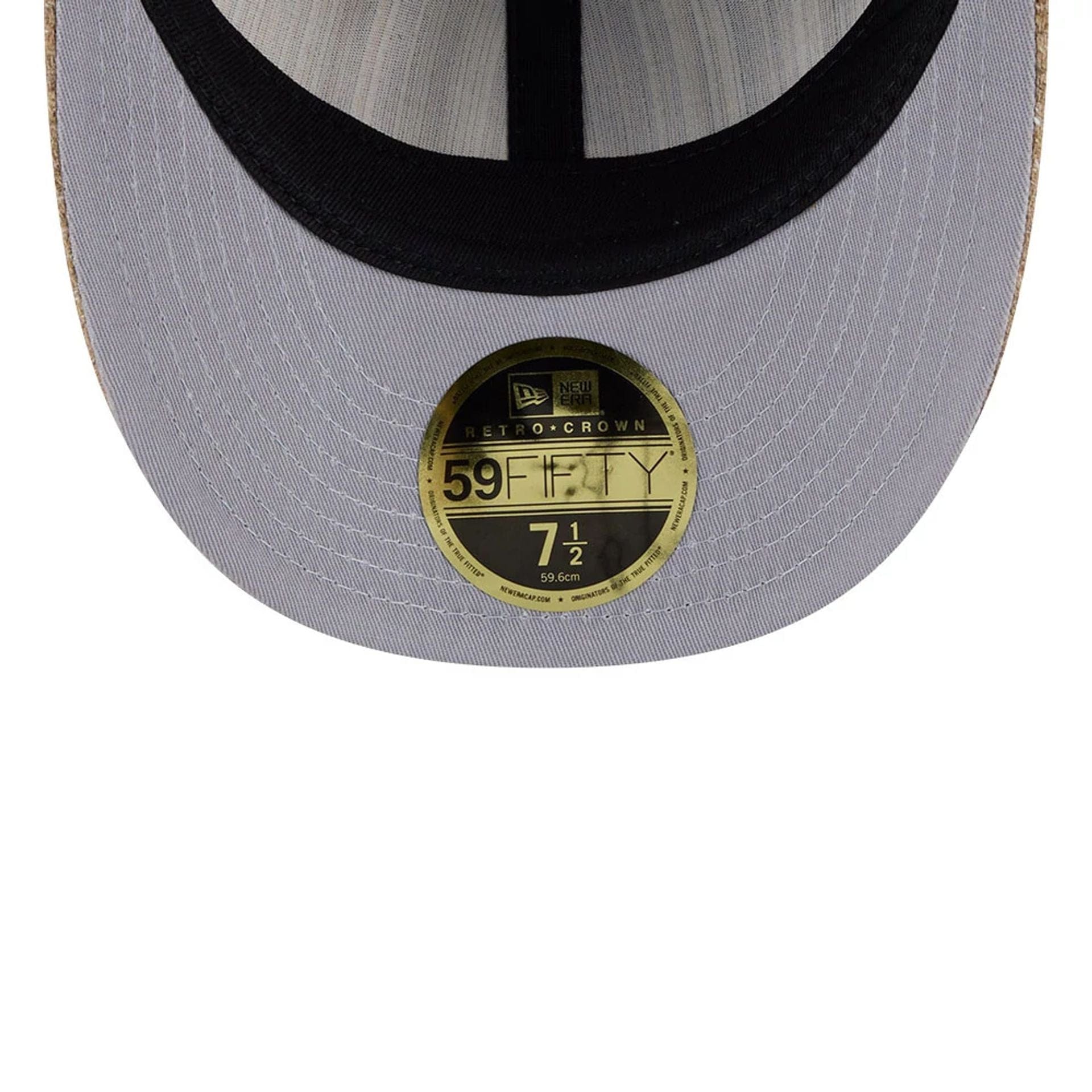 Atlanta Braves MLB Vintage Tweed Open Blue Retro Crown 59FIFTY Fitted Cap