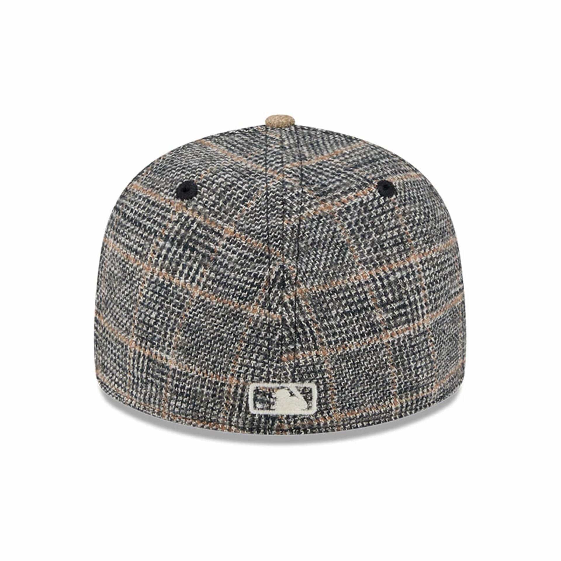 New York Mets MLB Vintage Tweed Open Blue Retro Crown 59FIFTY Fitted Cap