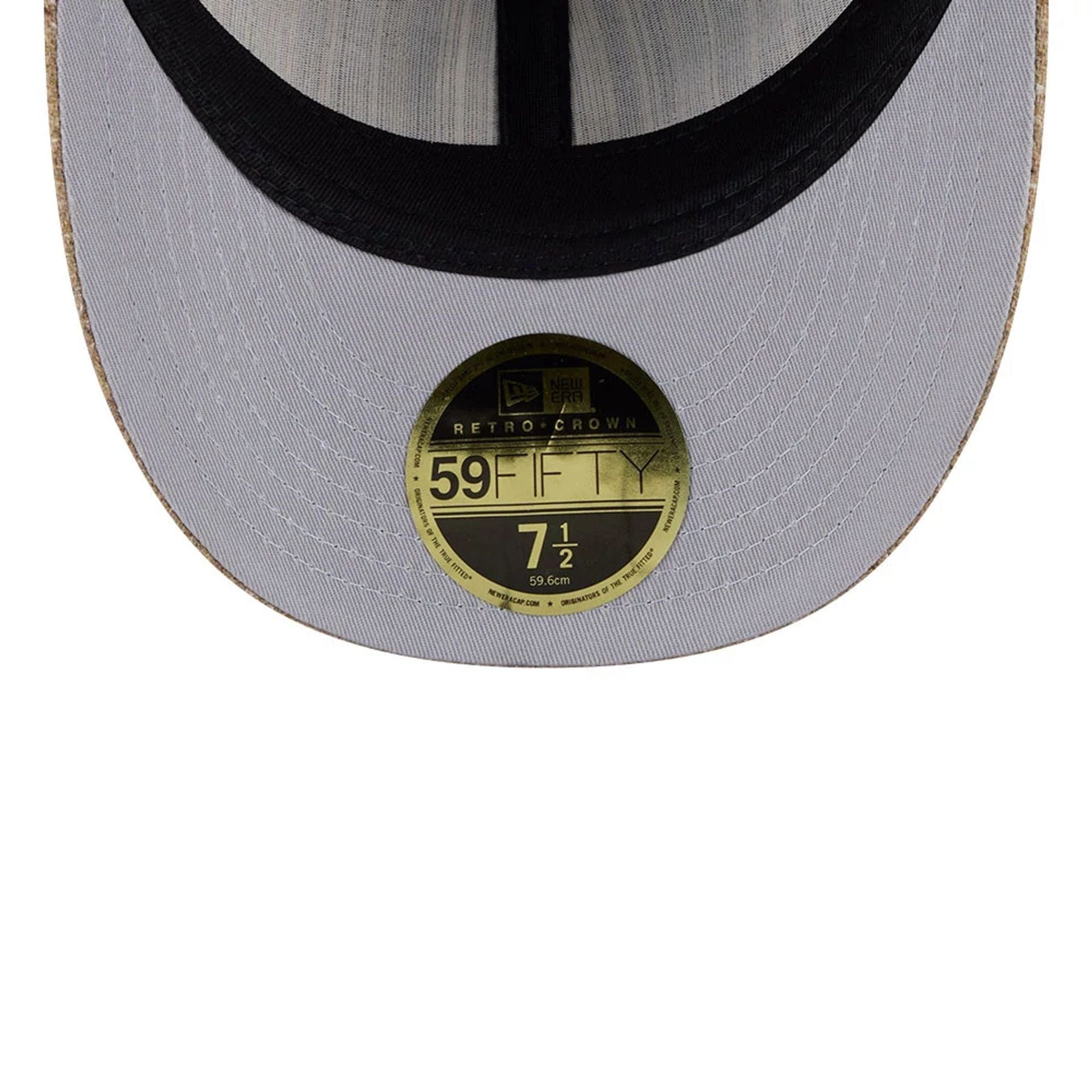 New York Mets MLB Vintage Tweed Open Blue Retro Crown 59FIFTY Fitted Cap