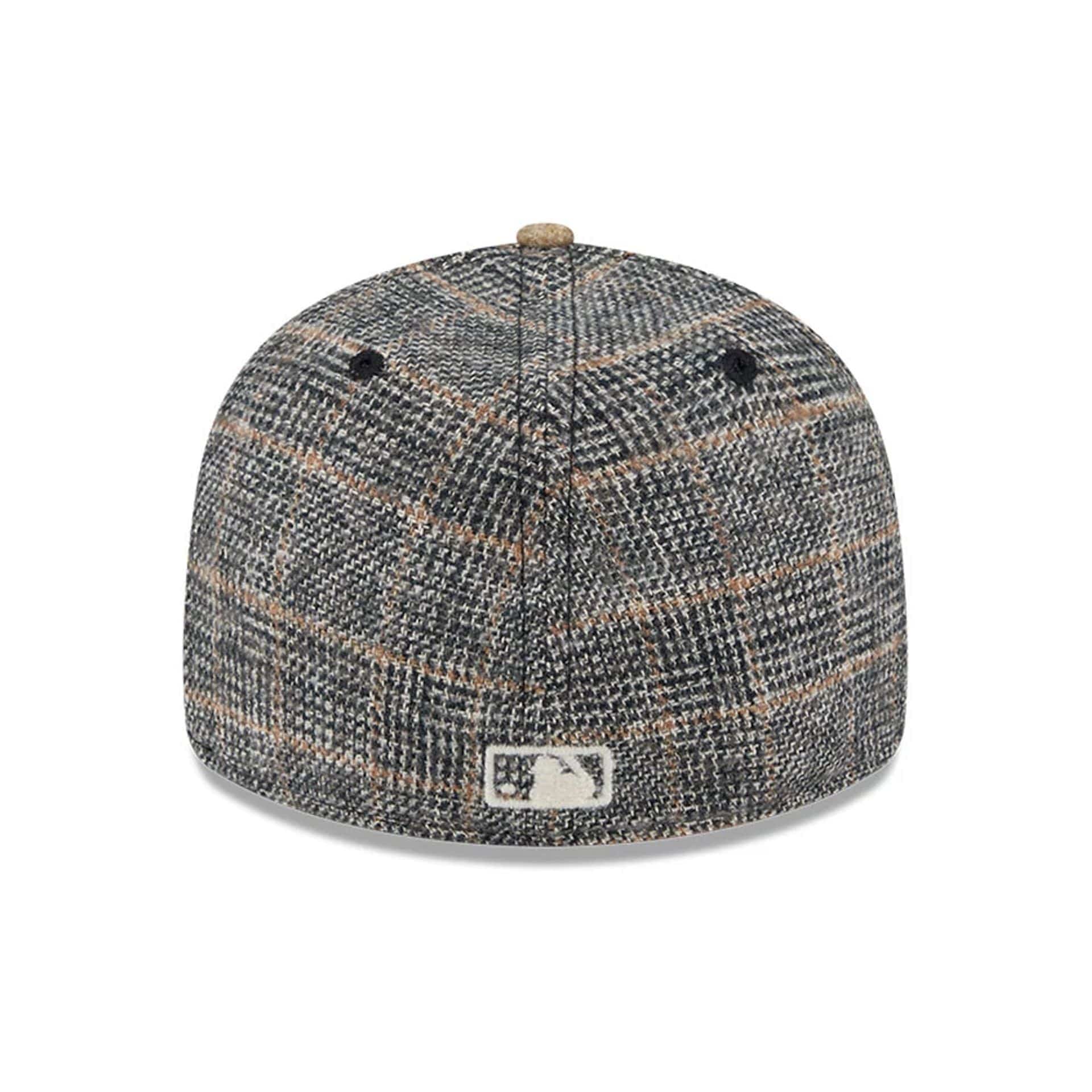 Houston Astros MLB Vintage Tweed Open Blue Retro Crown 59FIFTY Fitted Cap