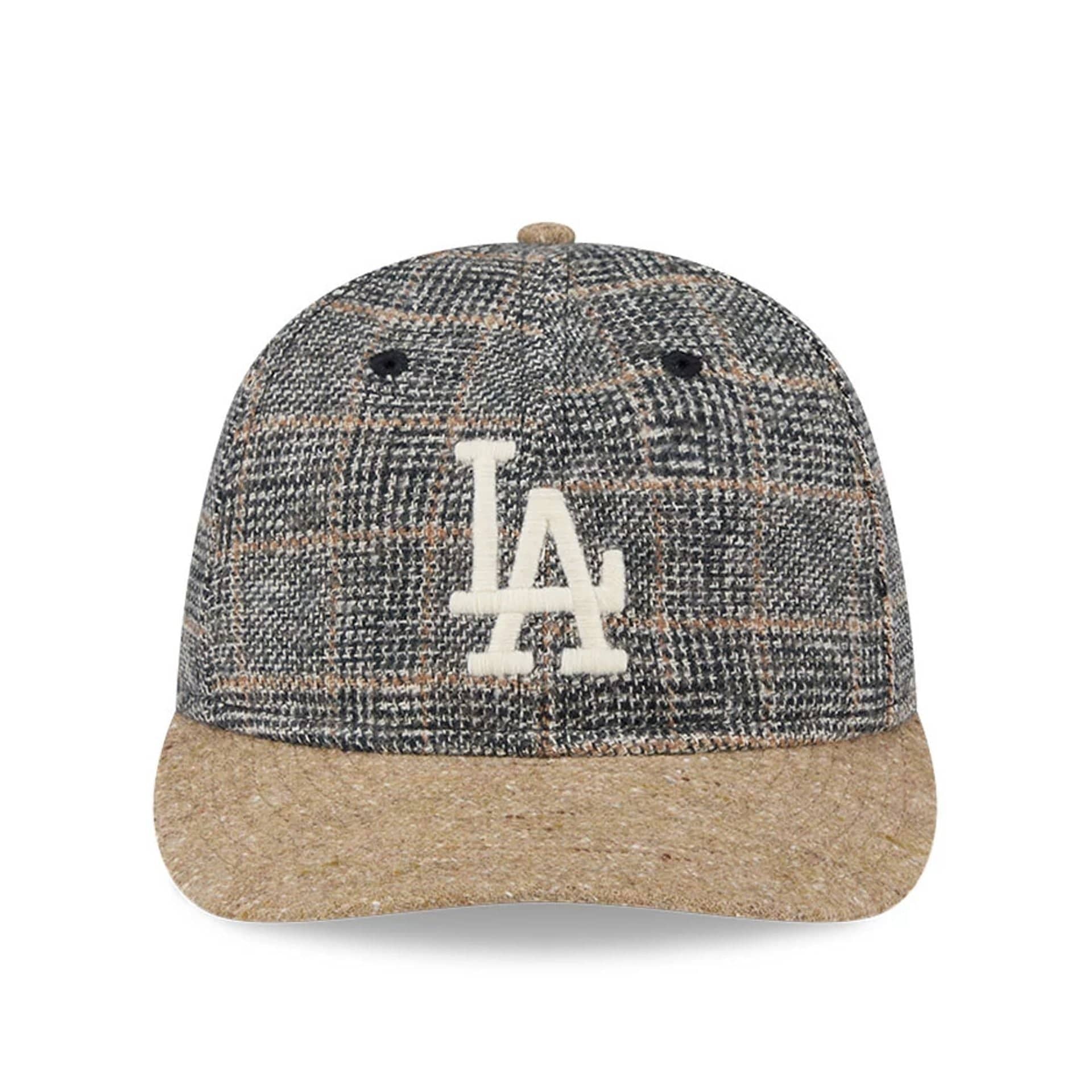 LA Dodgers MLB Vintage Tweed Open Blue Retro Crown 59FIFTY Fitted Cap