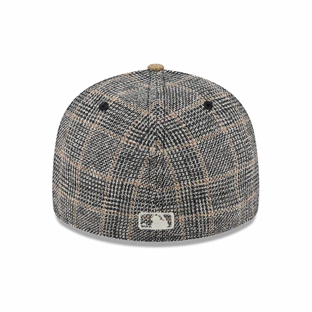 LA Dodgers MLB Vintage Tweed Open Blue Retro Crown 59FIFTY Fitted Cap