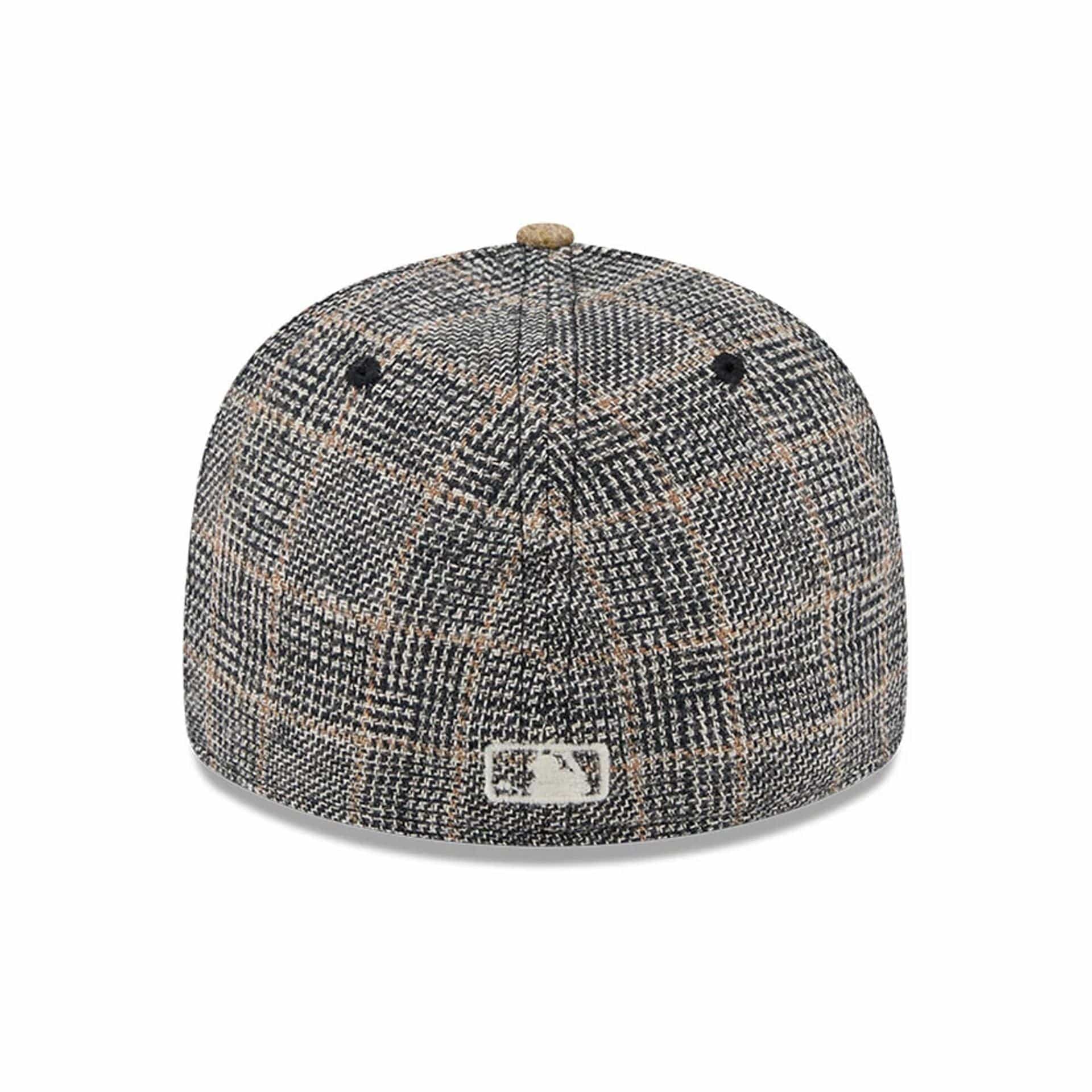 LA Dodgers MLB Vintage Tweed Open Blue Retro Crown 59FIFTY Fitted Cap