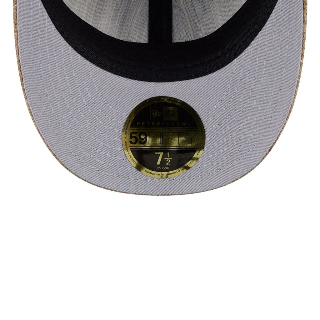 LA Dodgers MLB Vintage Tweed Open Blue Retro Crown 59FIFTY Fitted Cap