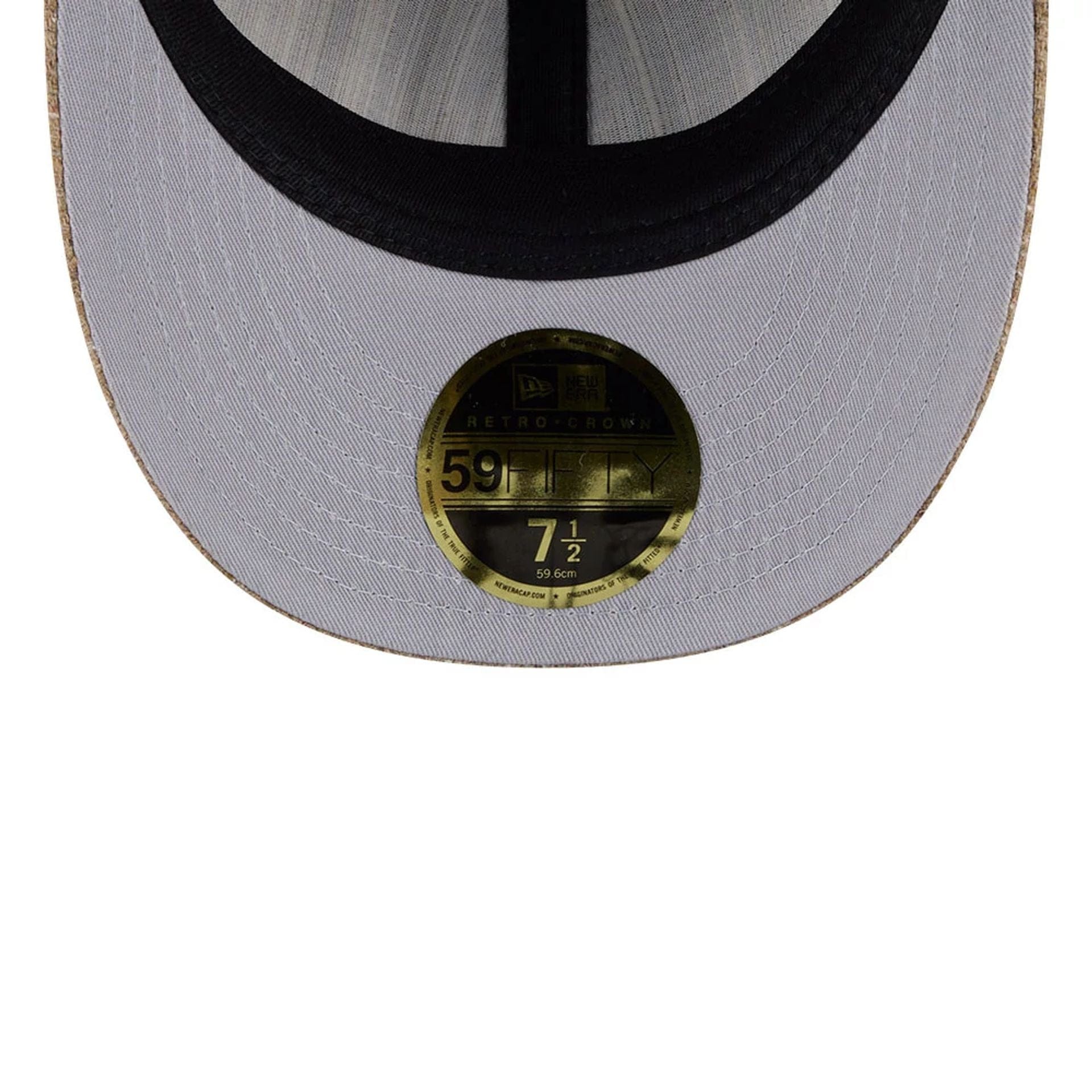 LA Dodgers MLB Vintage Tweed Open Blue Retro Crown 59FIFTY Fitted Cap