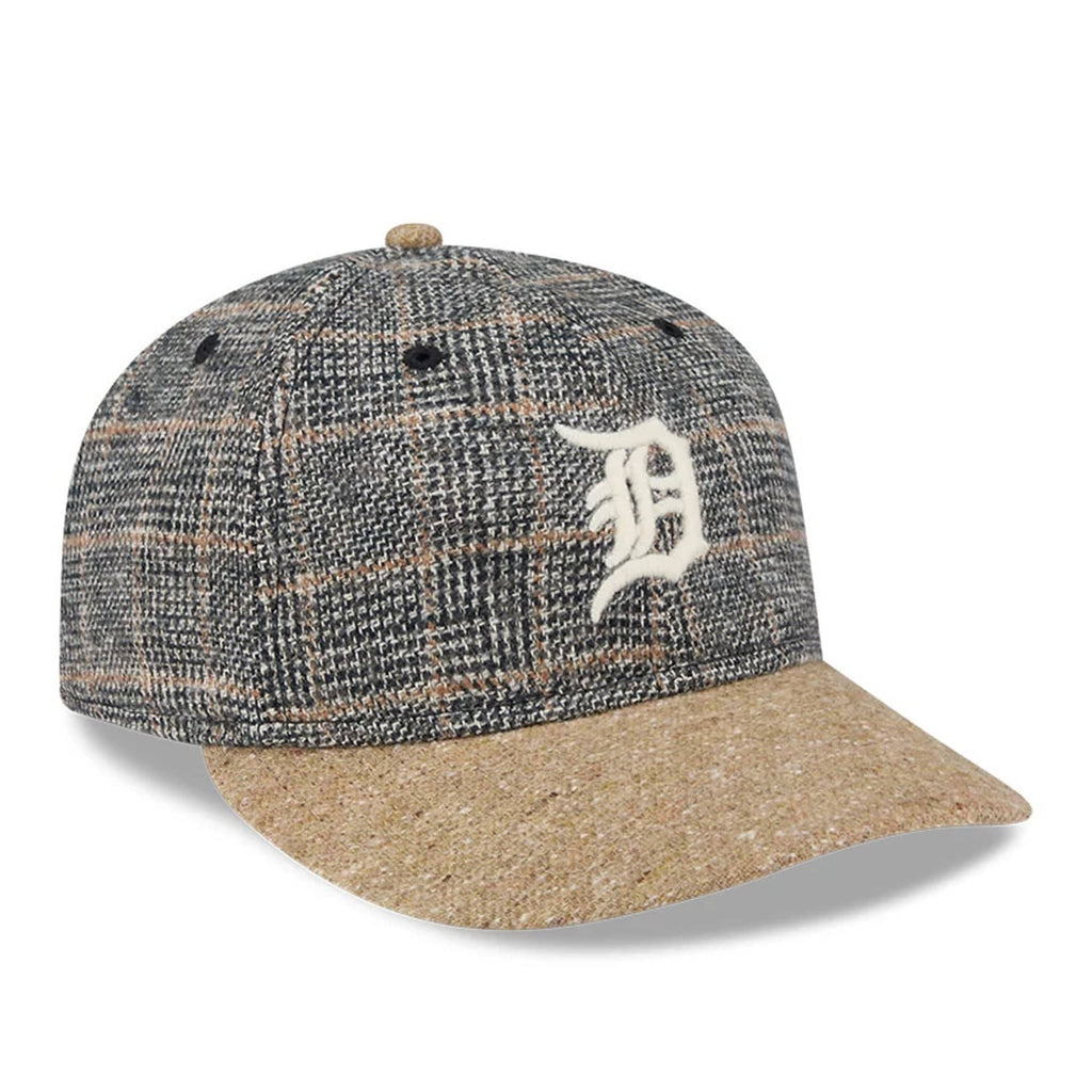 Detroit Tigers MLB Vintage Tweed Open Blue Retro Crown 59FIFTY Fitted Cap
