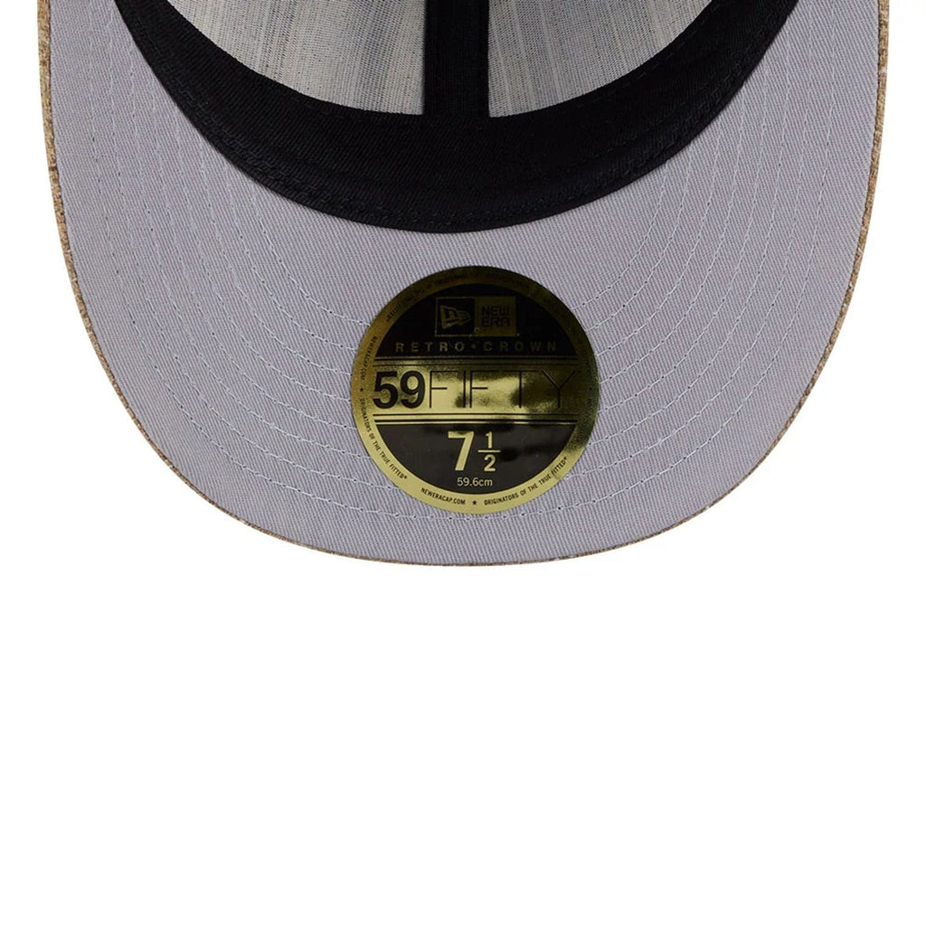 Detroit Tigers MLB Vintage Tweed Open Blue Retro Crown 59FIFTY Fitted Cap