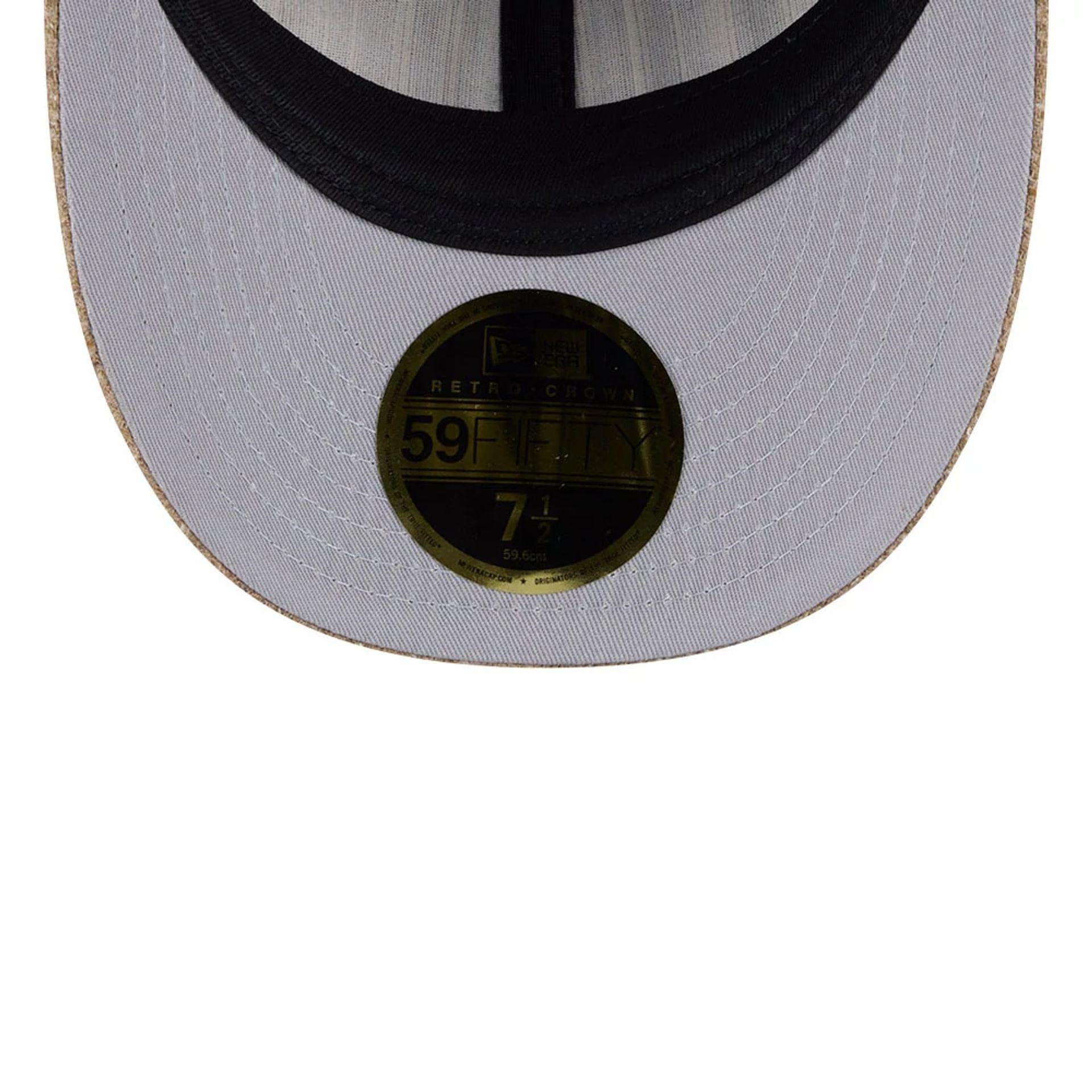 New York Yankees MLB Vintage Tweed Open Blue Retro Crown 59FIFTY Fitted Cap