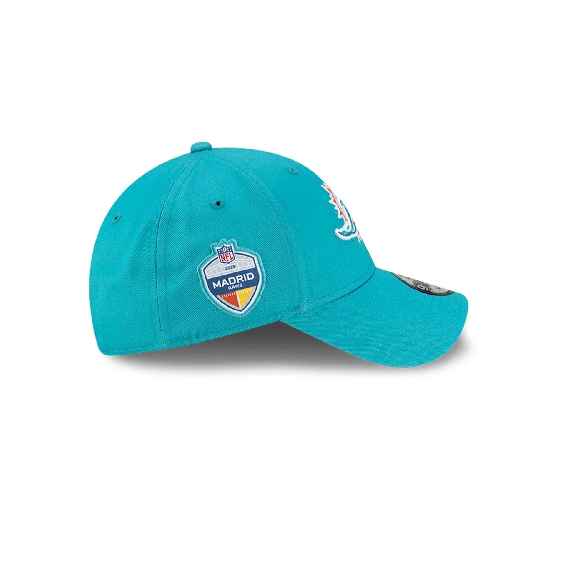 Miami Dolphins NFL Madrid Game 2025 Turquoise 9FORTY Adjustable Cap