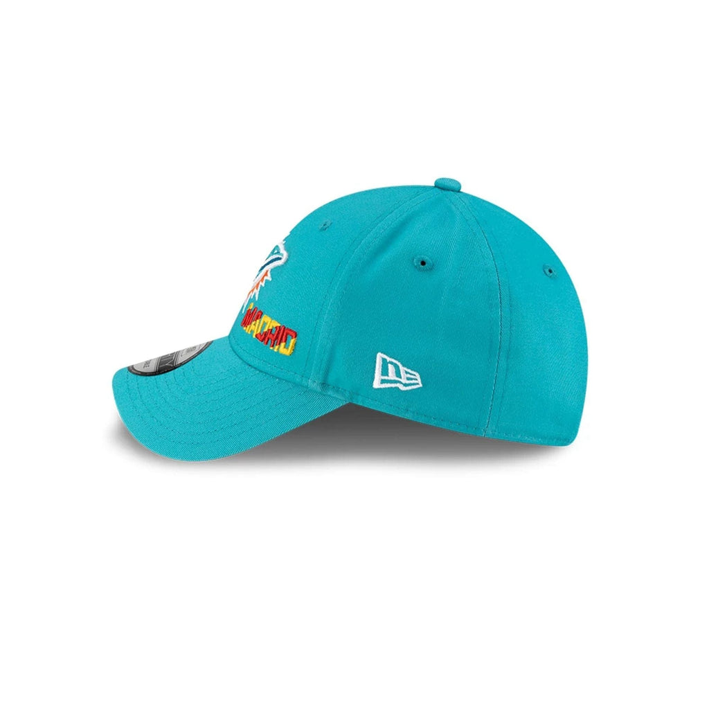 Miami Dolphins NFL Madrid Game 2025 Turquoise 9FORTY Adjustable Cap