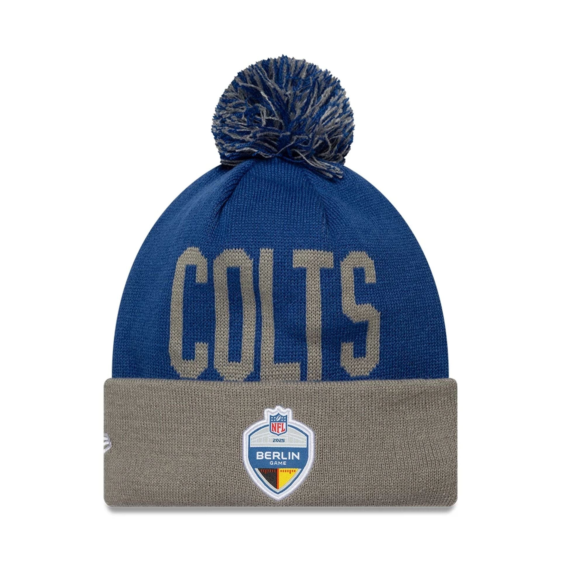Indianapolis Colts NFL Berlin Game 2025 Blue Cuff Knit Beanie Hat