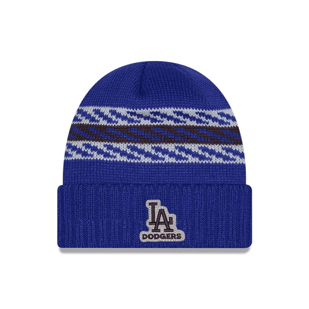LA Dodgers MLB Quilted Dark Blue Cuff knit Beanie Hat