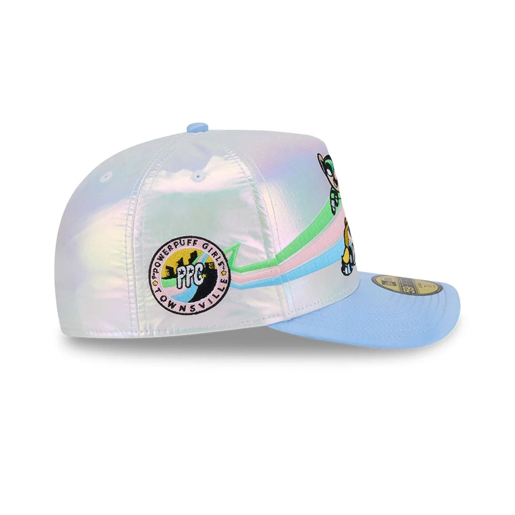 Power Puff Girls Character Graphic White 59FIFTY A-Frame Fitted Cap