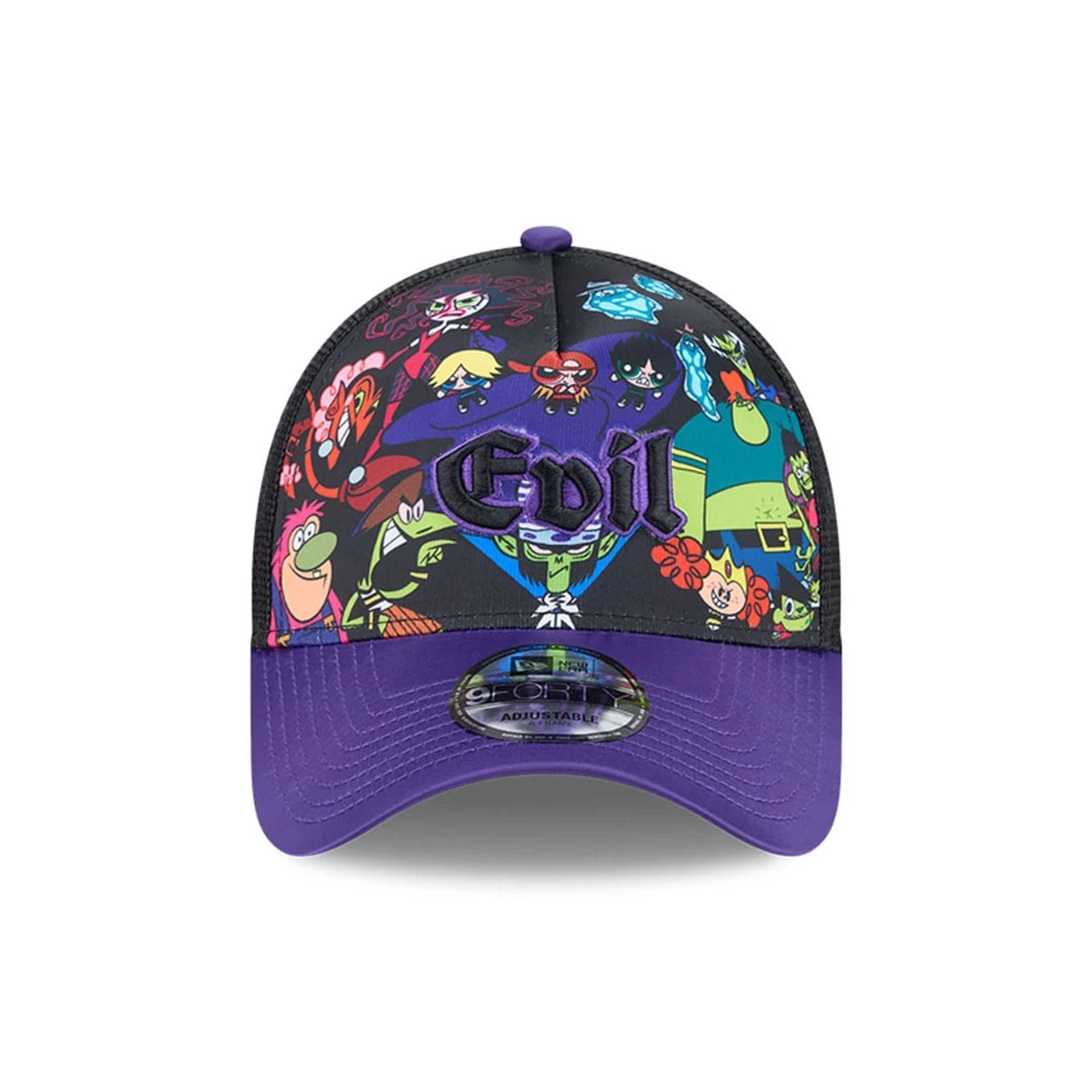 Power Puff Girls Black 9FORTY A-Frame Trucker Adjustable Cap
