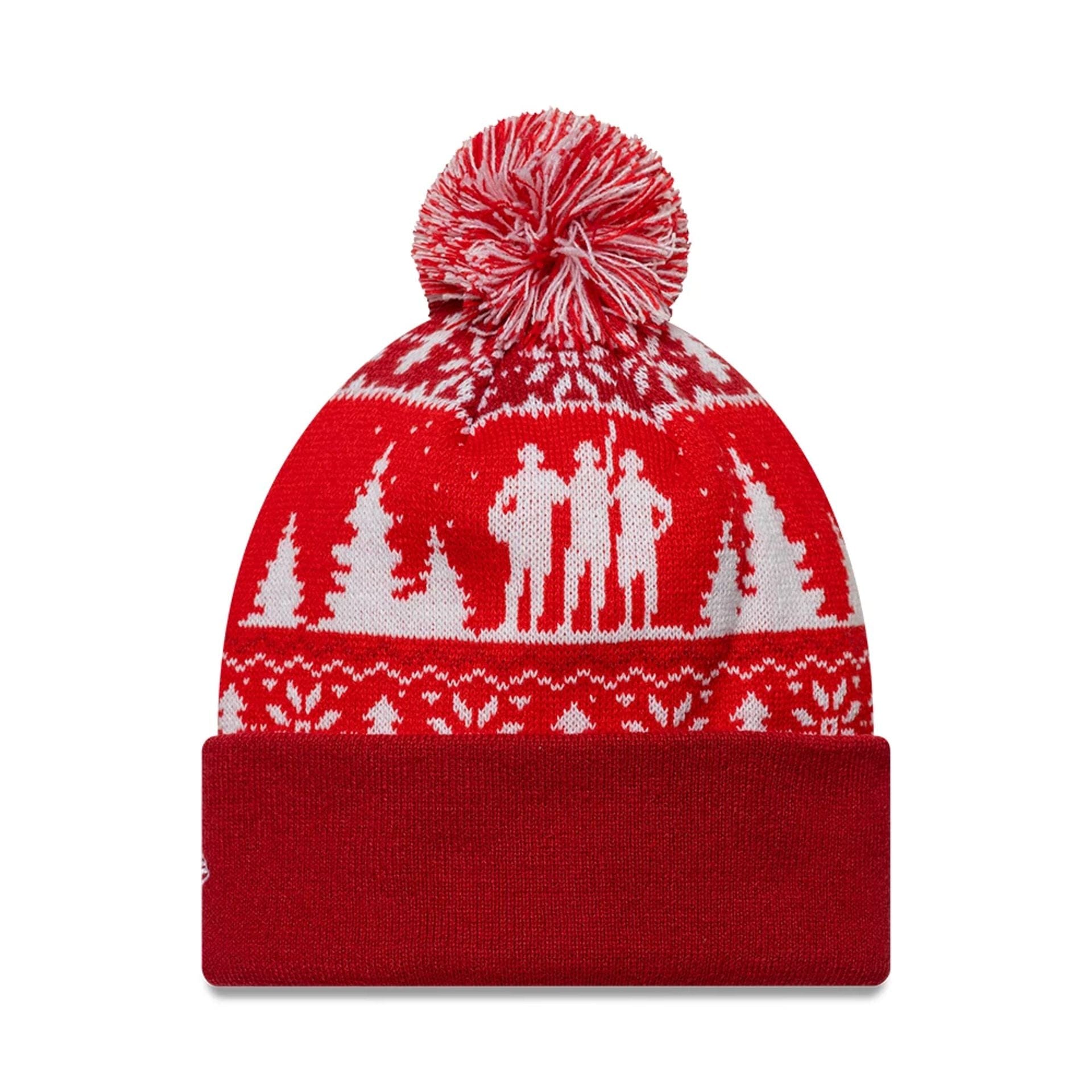 Manchester United FC Xmas Red Cuff knit Beanie Hat