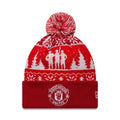 Manchester United FC Xmas Red Cuff knit Beanie Hat
