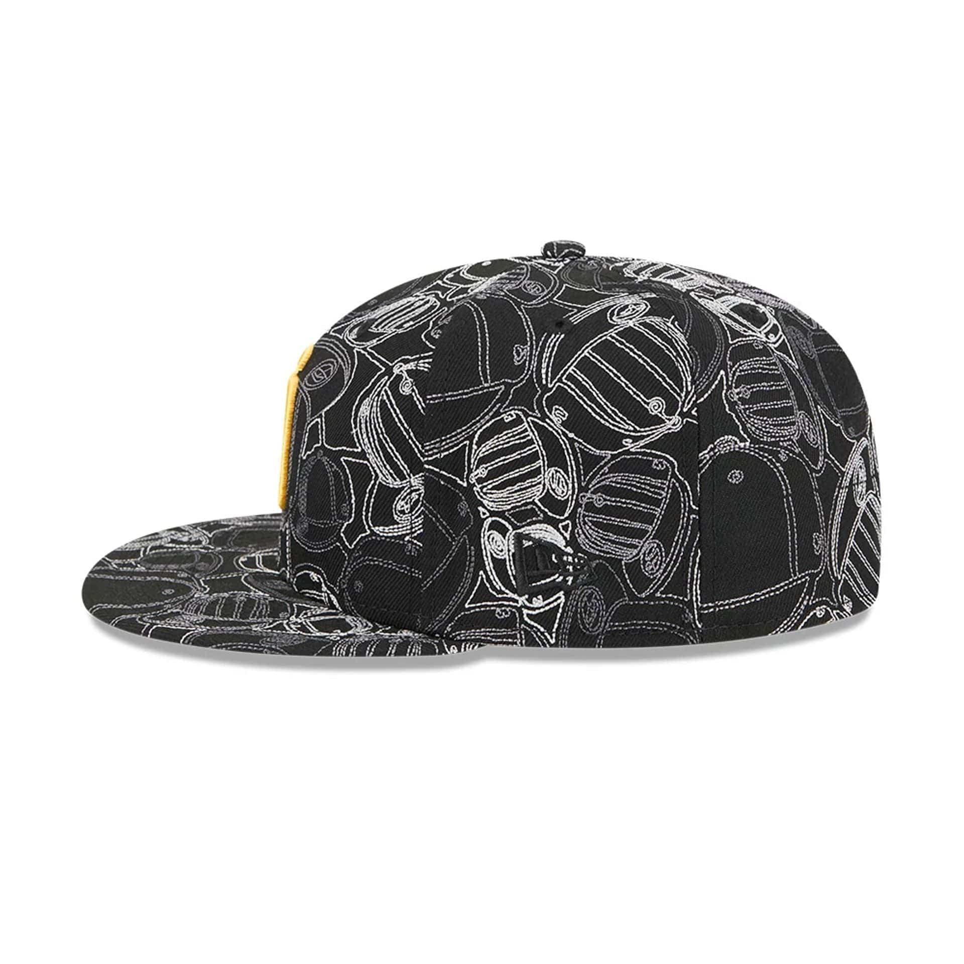 San Diego Padres MLB Cap Scramble Black 59FIFTY Fitted Cap