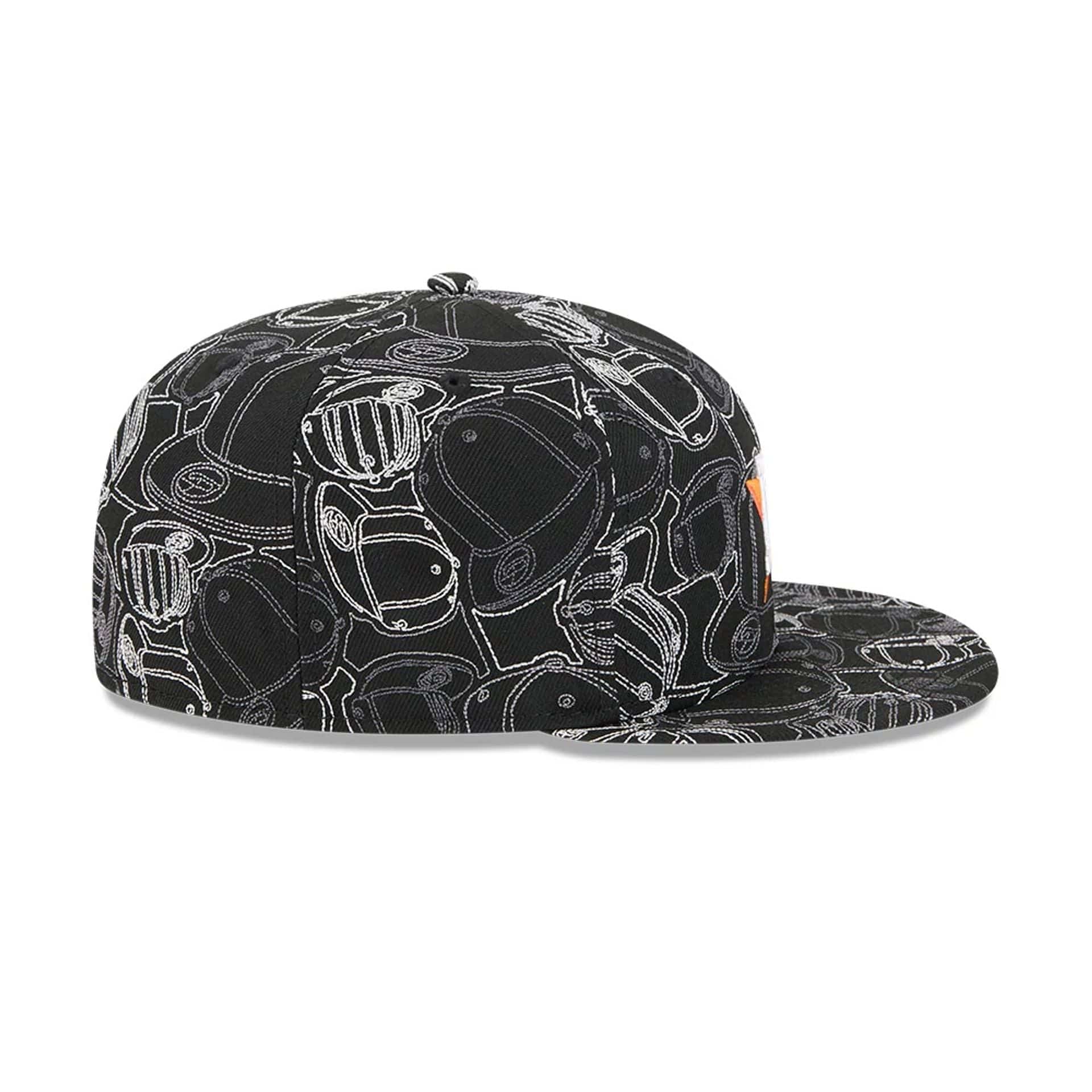 Houston Astros MLB Cap Scramble Black 59FIFTY Fitted Cap