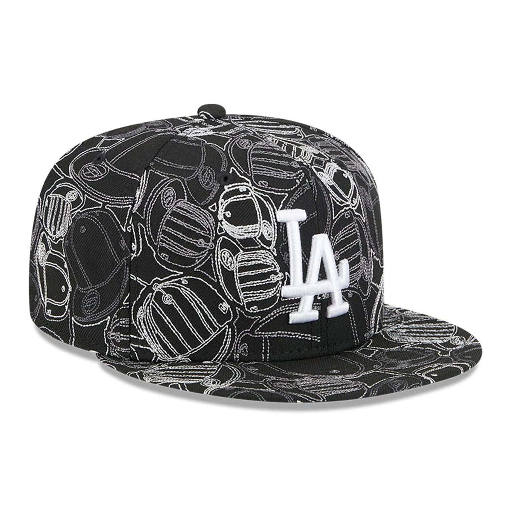 LA Dodgers MLB Cap Scramble Black 59FIFTY Fitted Cap