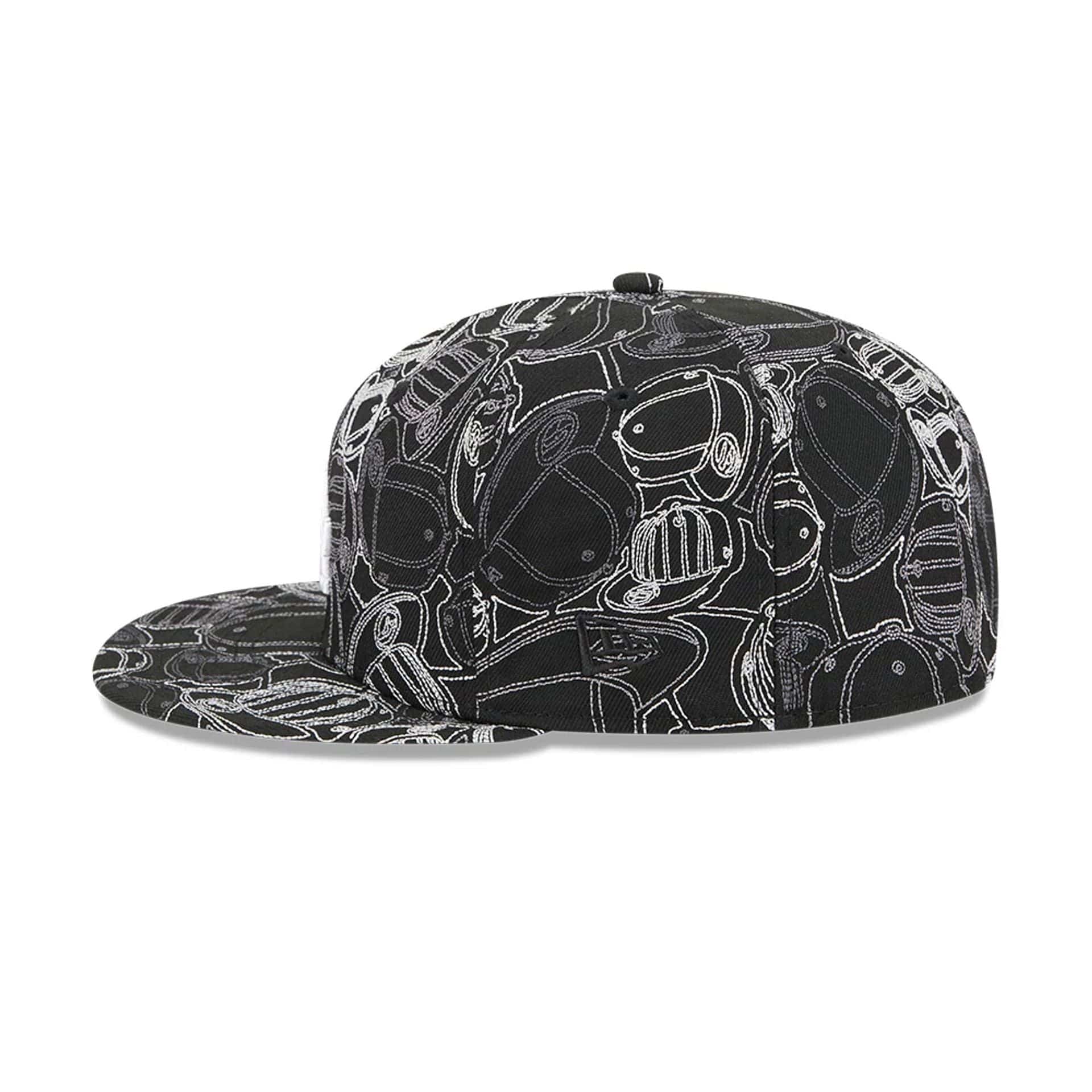 LA Dodgers MLB Cap Scramble Black 59FIFTY Fitted Cap