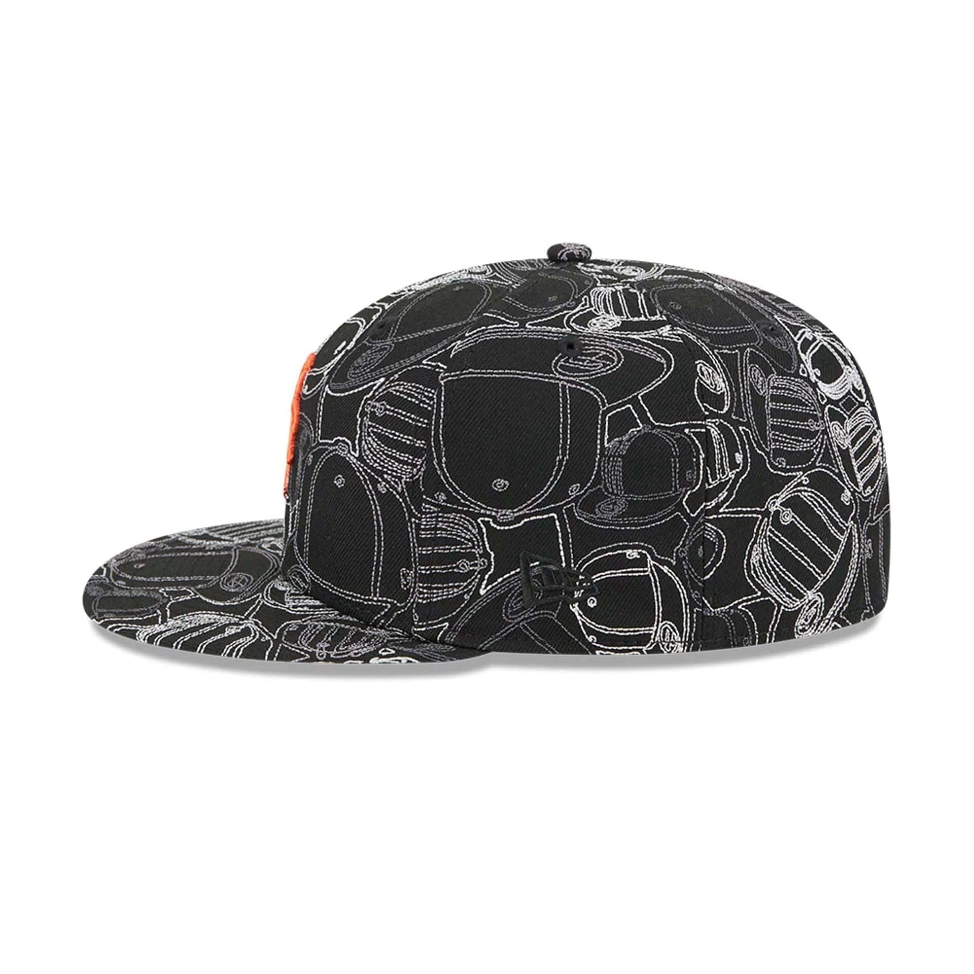 New York Mets MLB Cap Scramble Black 59FIFTY Fitted Cap