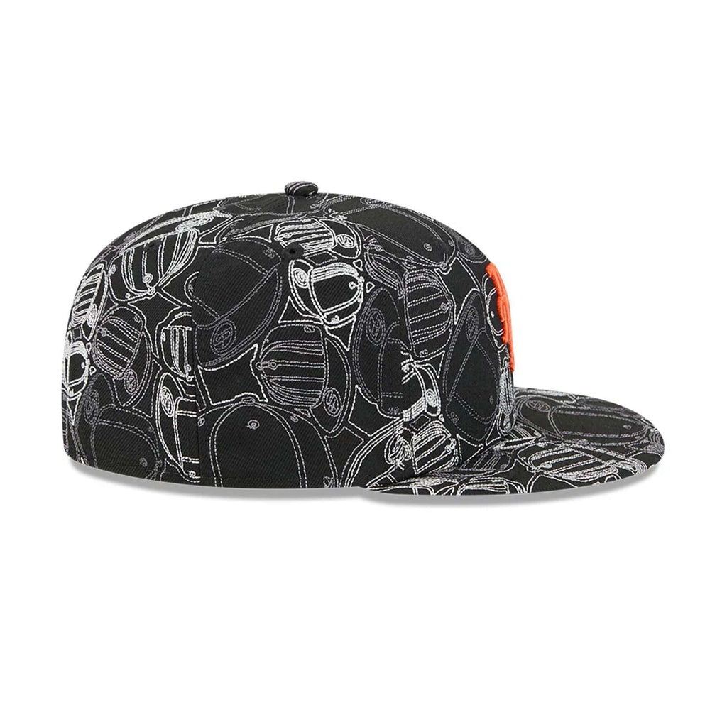 New York Mets MLB Cap Scramble Black 59FIFTY Fitted Cap