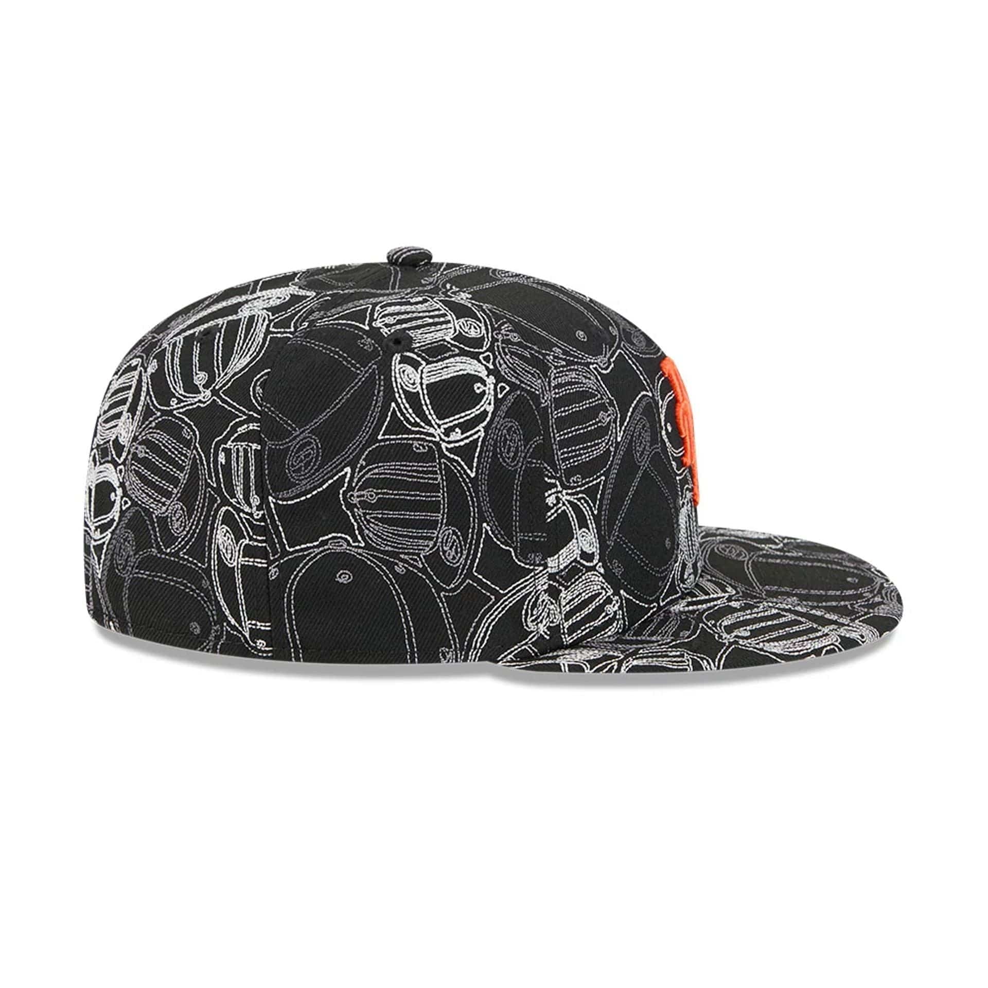 New York Mets MLB Cap Scramble Black 59FIFTY Fitted Cap