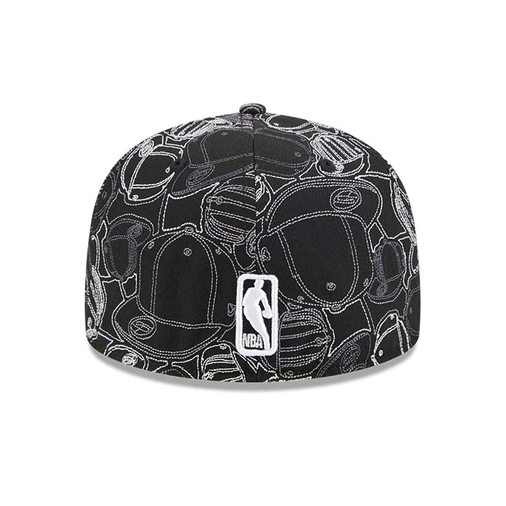 LA Lakers NBA Cap Scramble Black 59FIFTY Fitted Cap