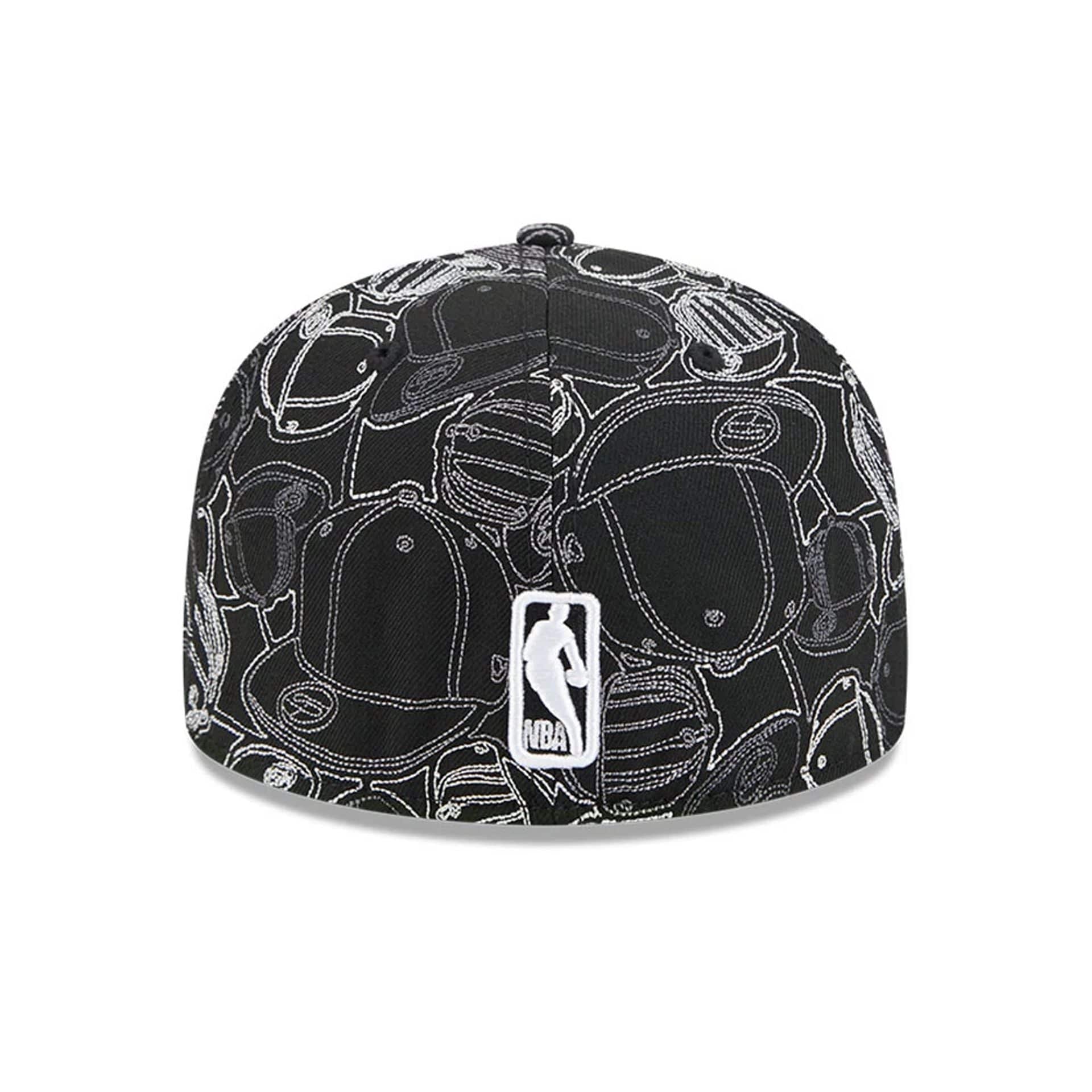 LA Lakers NBA Cap Scramble Black 59FIFTY Fitted Cap