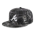 Atlanta Braves MLB Cap Scramble Black 59FIFTY Fitted Cap