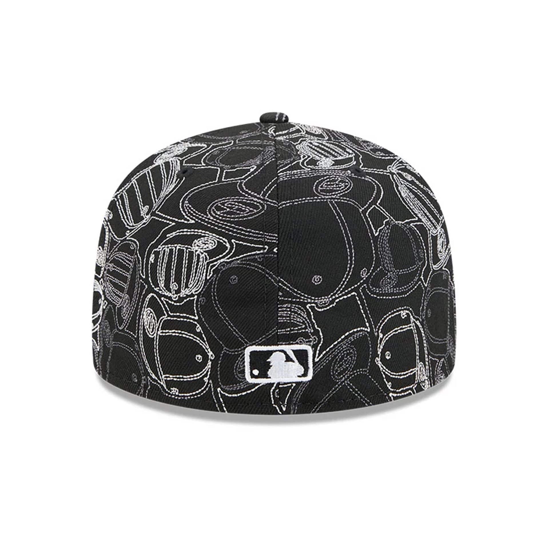 Atlanta Braves MLB Cap Scramble Black 59FIFTY Fitted Cap