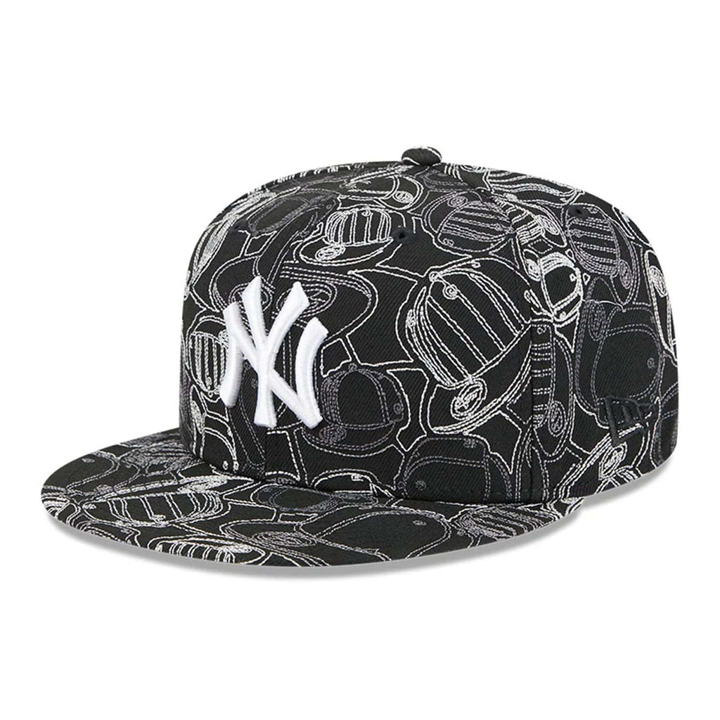 New York Yankees MLB Cap Scramble Black 59FIFTY Fitted Cap