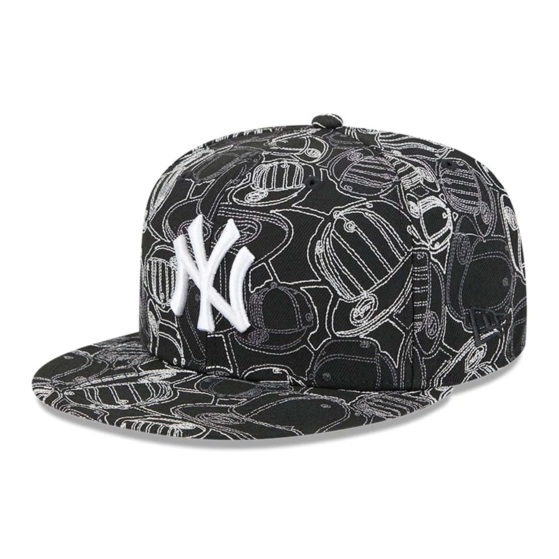 New York Yankees MLB Cap Scramble Black 59FIFTY Fitted Cap