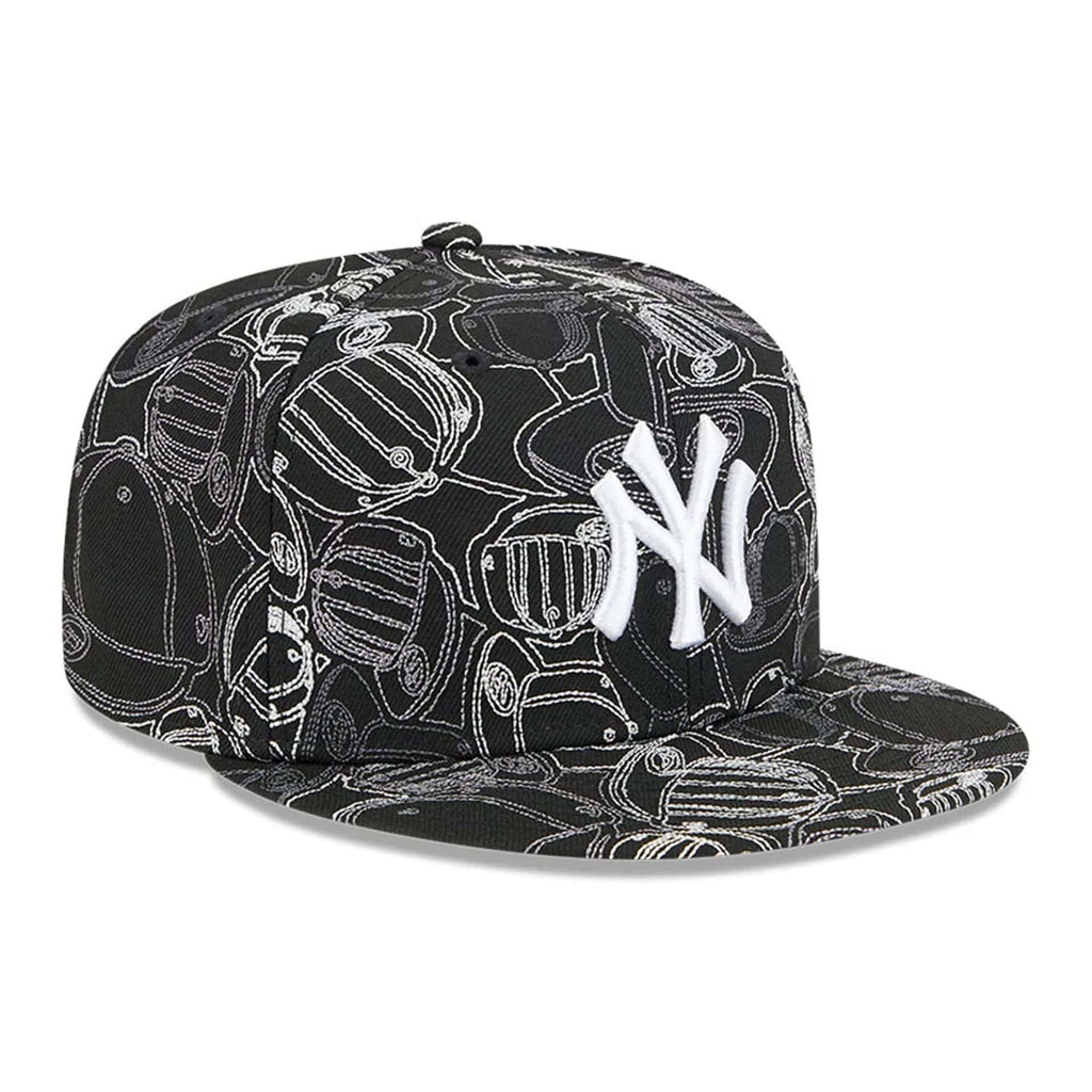 New York Yankees MLB Cap Scramble Black 59FIFTY Fitted Cap