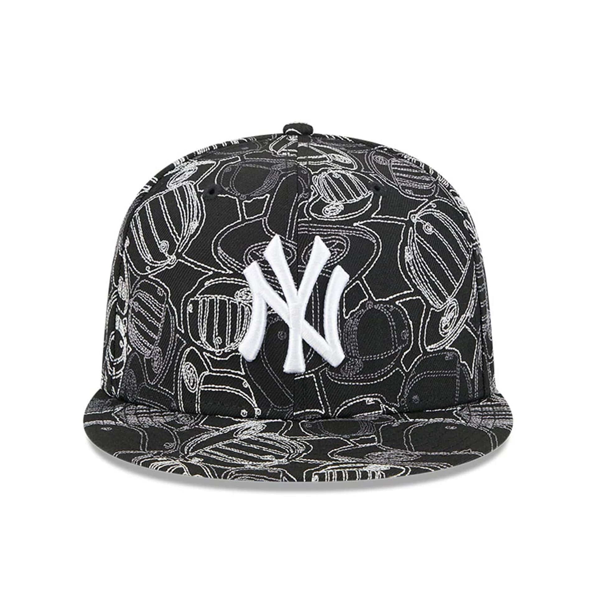 New York Yankees MLB Cap Scramble Black 59FIFTY Fitted Cap