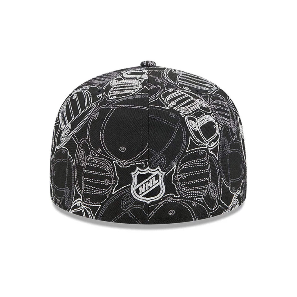 Anaheim Ducks NHL Cap Scramble Black 59FIFTY Fitted Cap