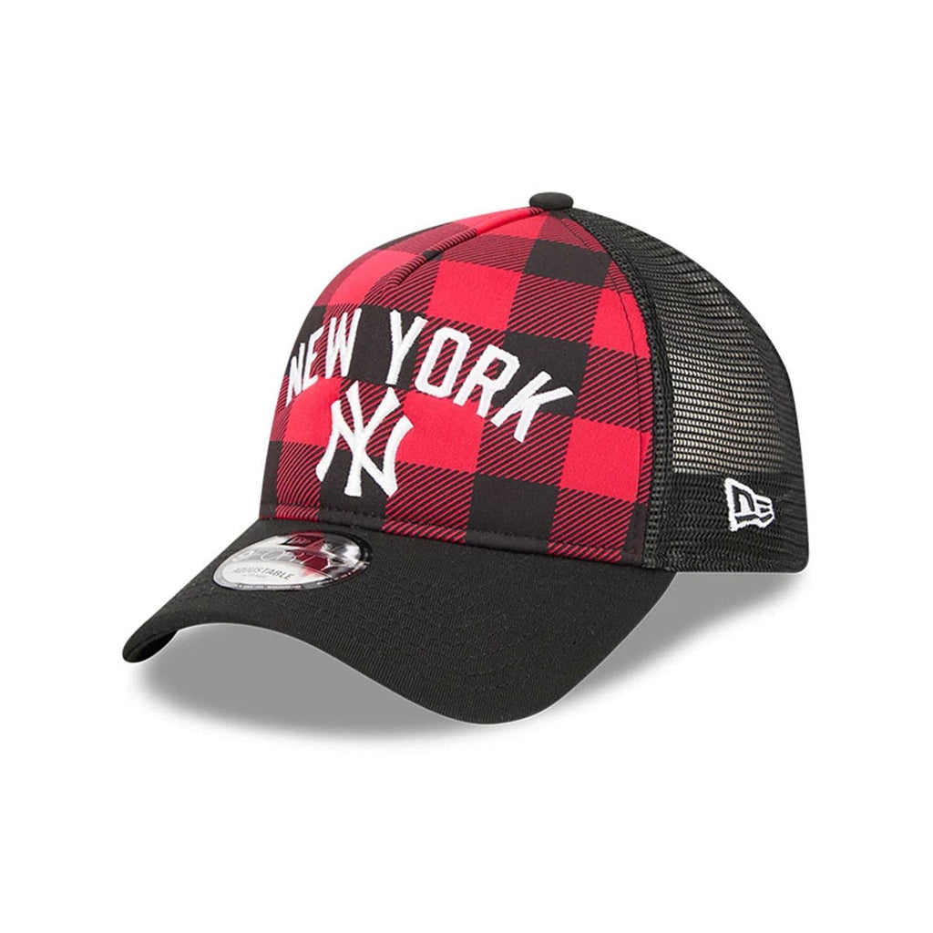 New York Yankees MLB Novelty Check Black 9FORTY A-Frame Adjustable Cap