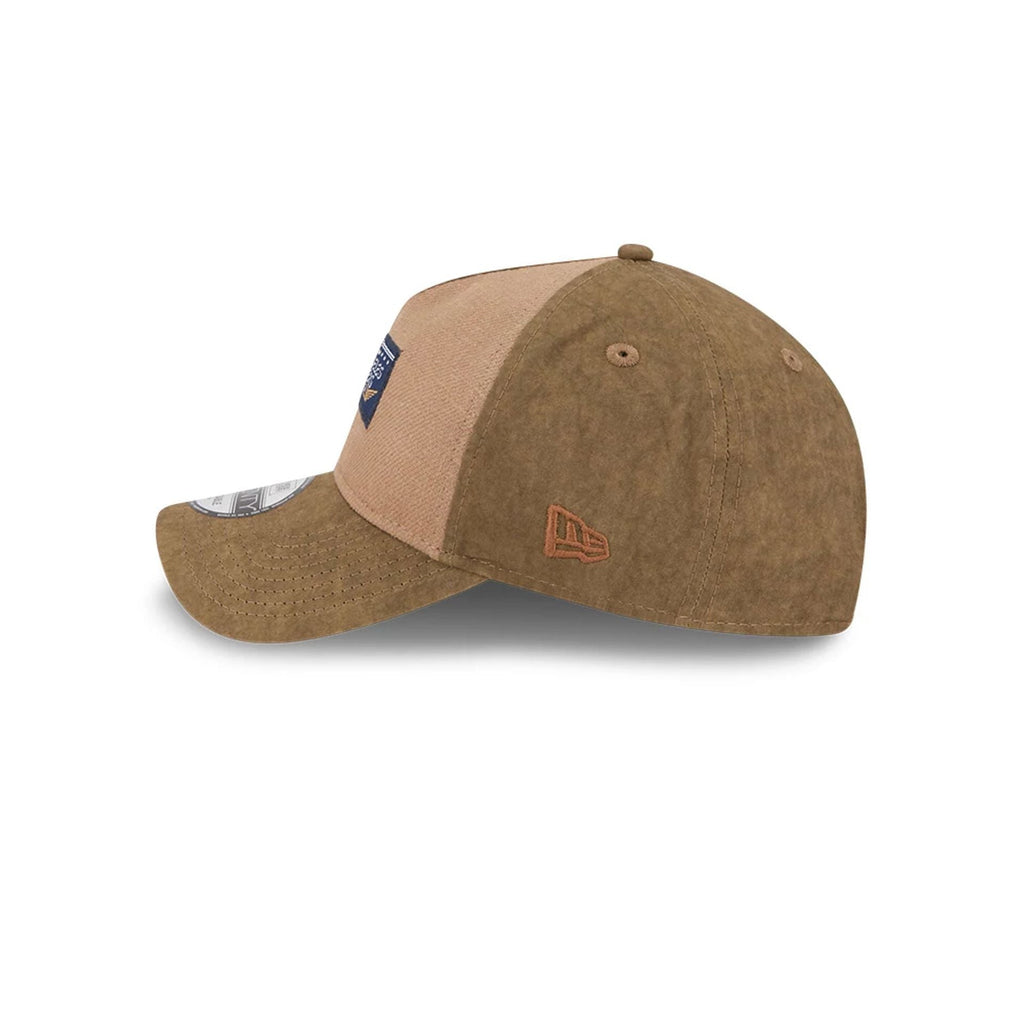 LA Dodgers MLB Utility Linen Open Brown 9TWENTY A-Frame Adjustable Cap