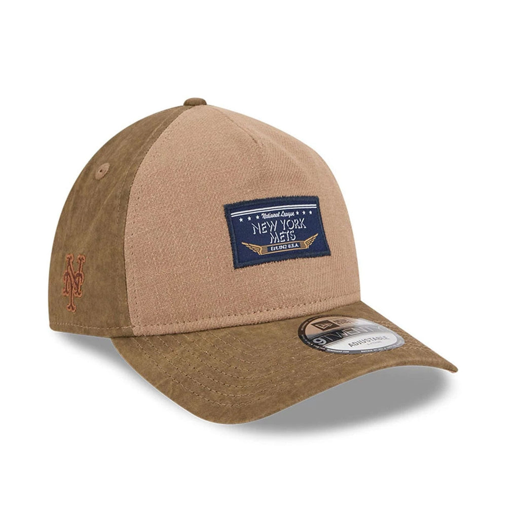 New York Mets MLB Open Brown 9TWENTY A-Frame Adjustable Cap