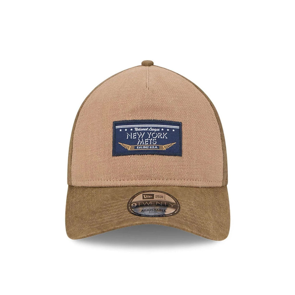 New York Mets MLB Open Brown 9TWENTY A-Frame Adjustable Cap
