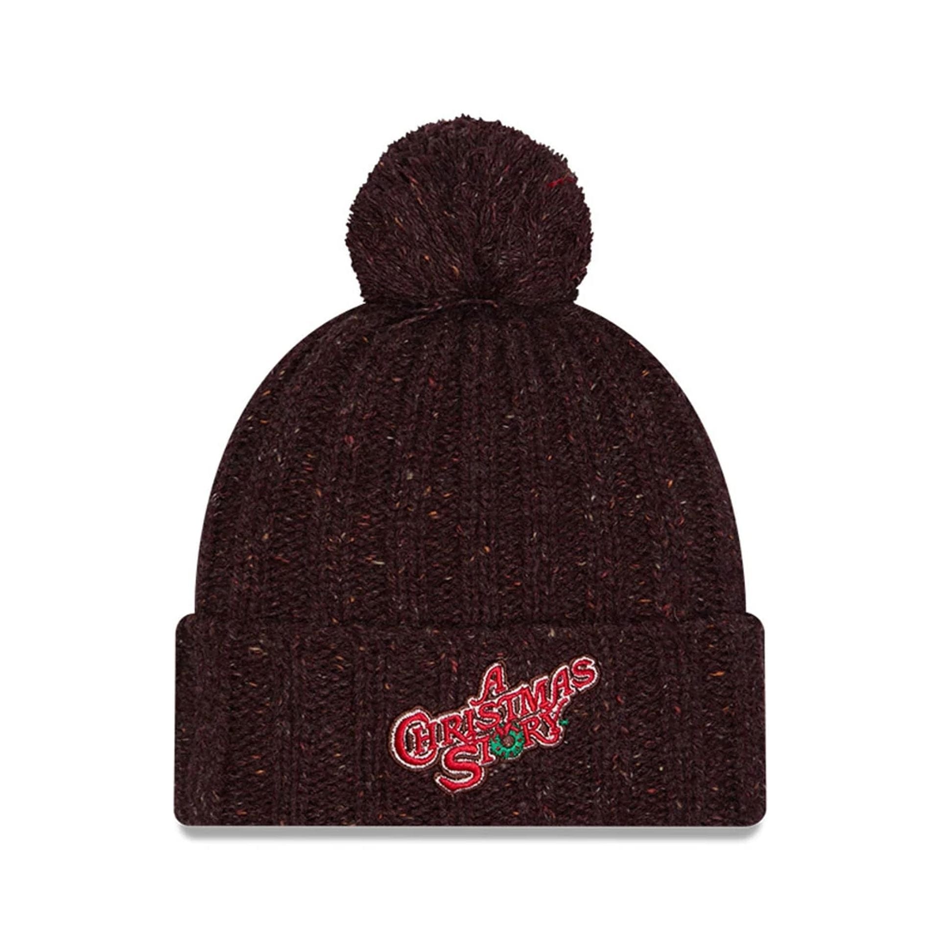 A Christmas Story Open Brown Cuff knit Beanie Hat